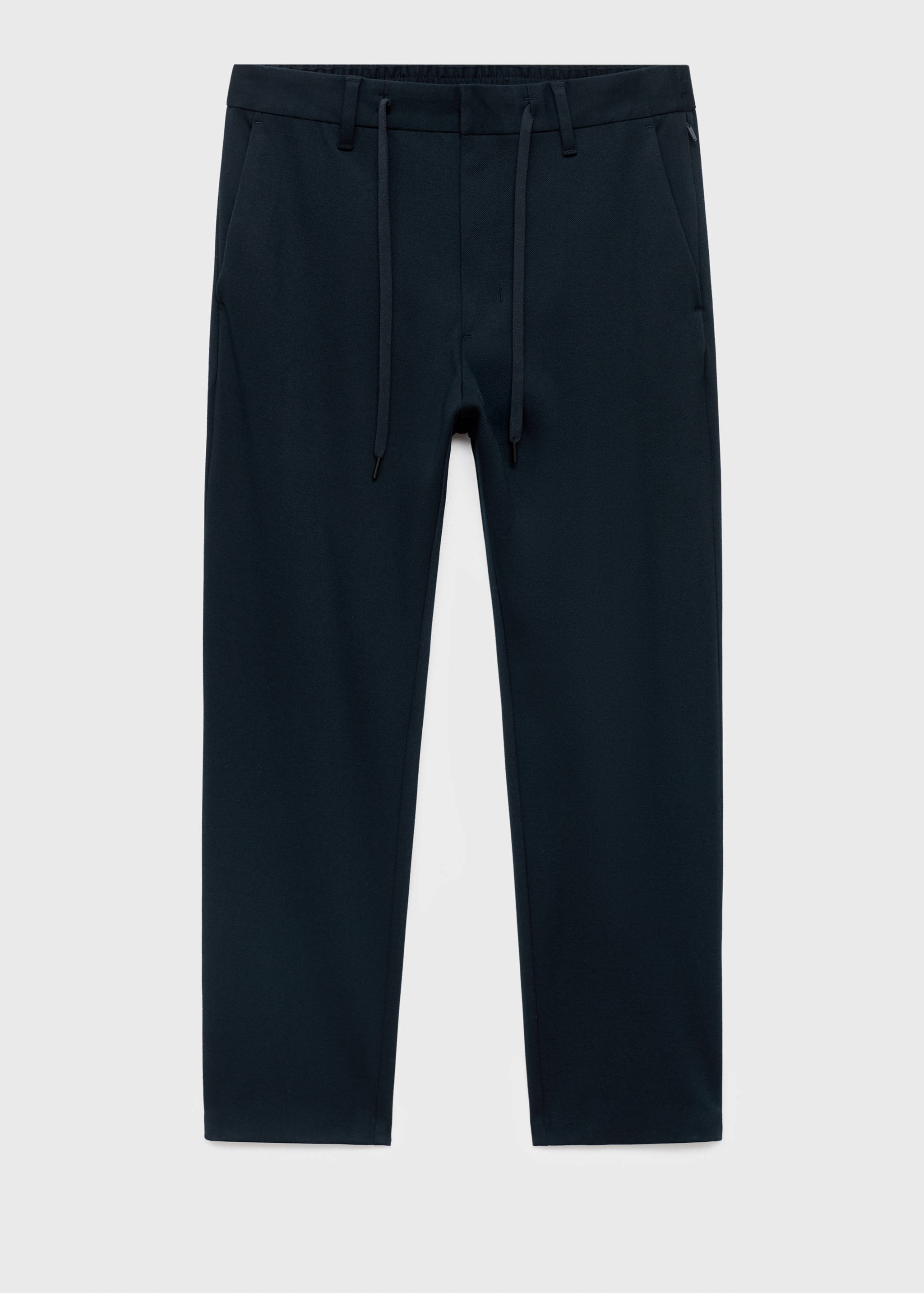 Pantaloni slim fit comfort stretch cu șnur - Articol fără model