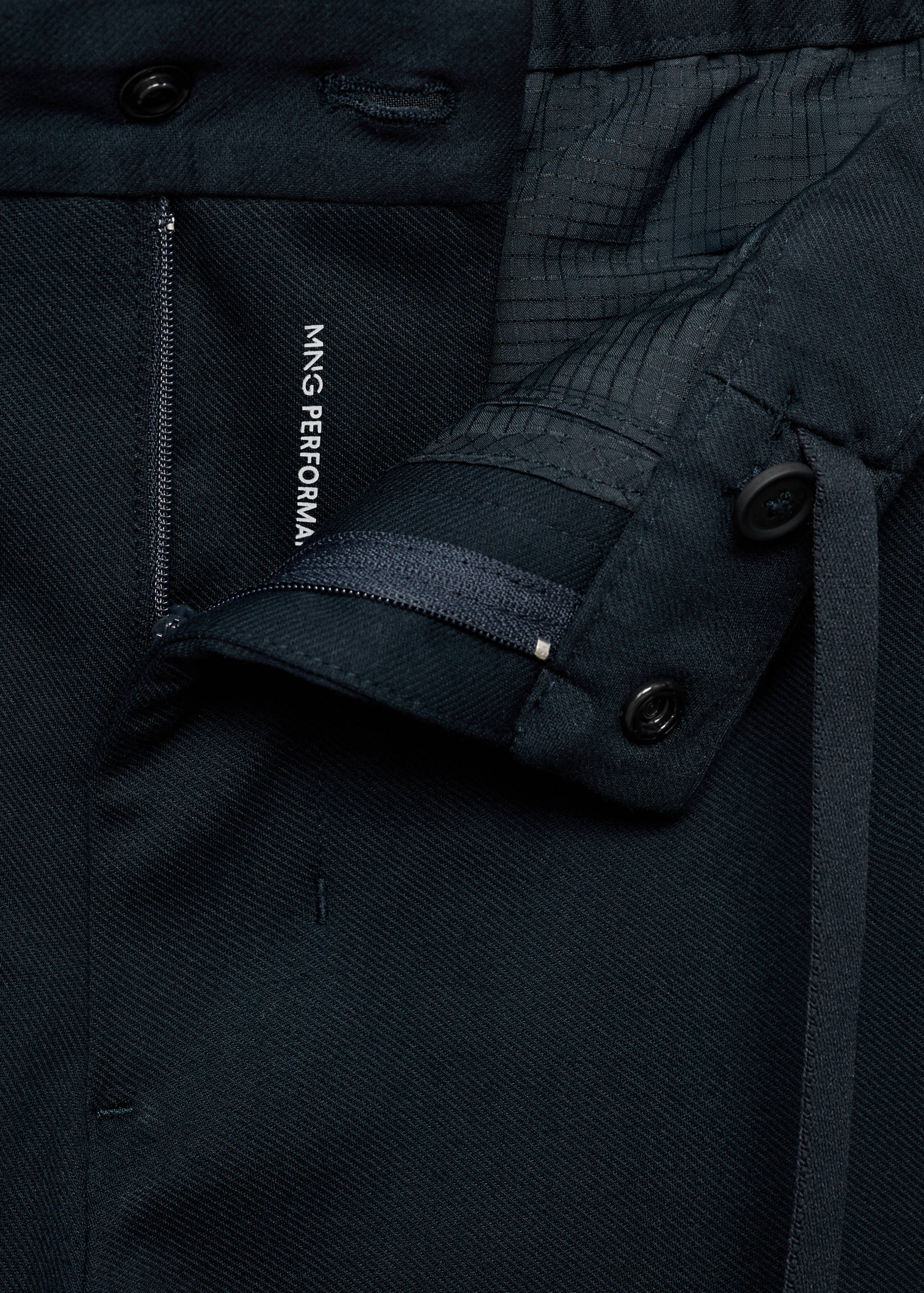 Pantaloni slim fit comfort stretch cu șnur - Detaliu al articolului 8