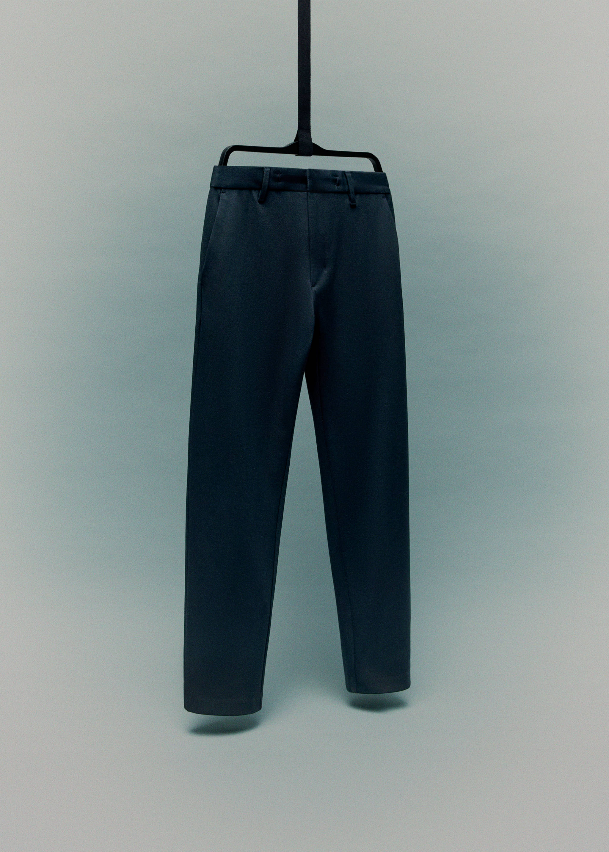 Pantaloni slim fit comfort stretch cu șnur - Detaliu al articolului 9