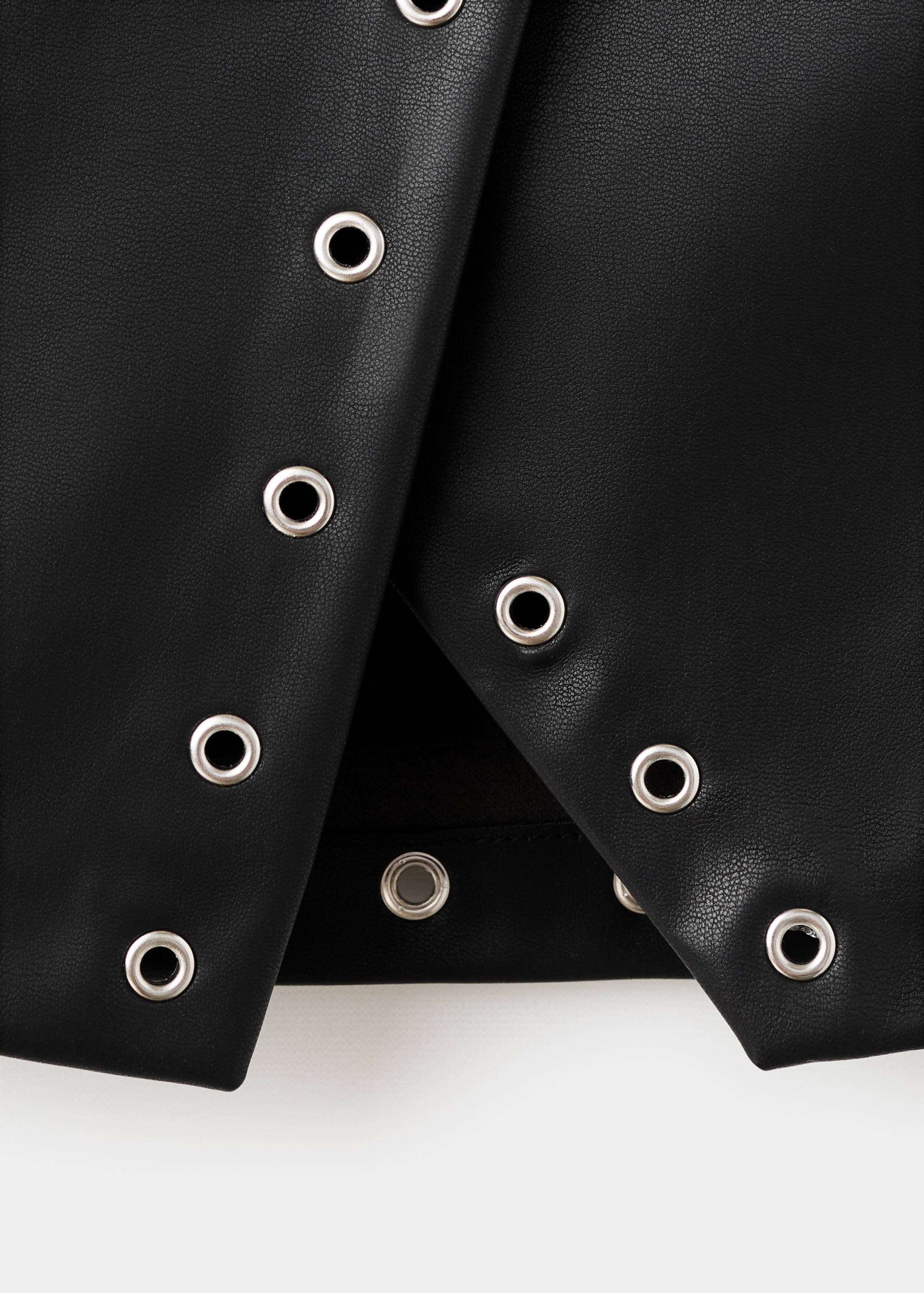 Faux-leather skort with studs - Details of the article 8
