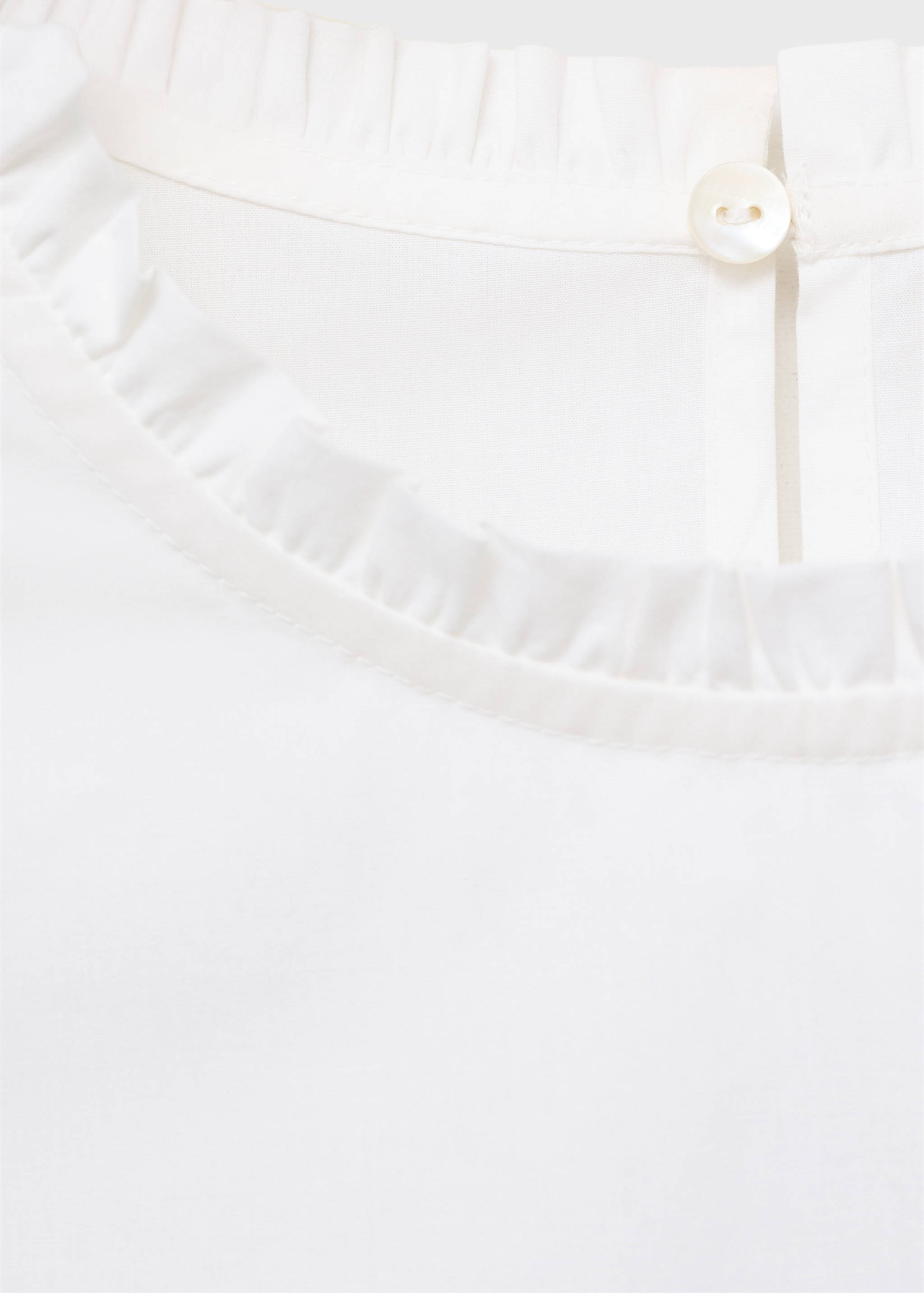 Хлопковая блузка с воланами - Деталь изделия 0