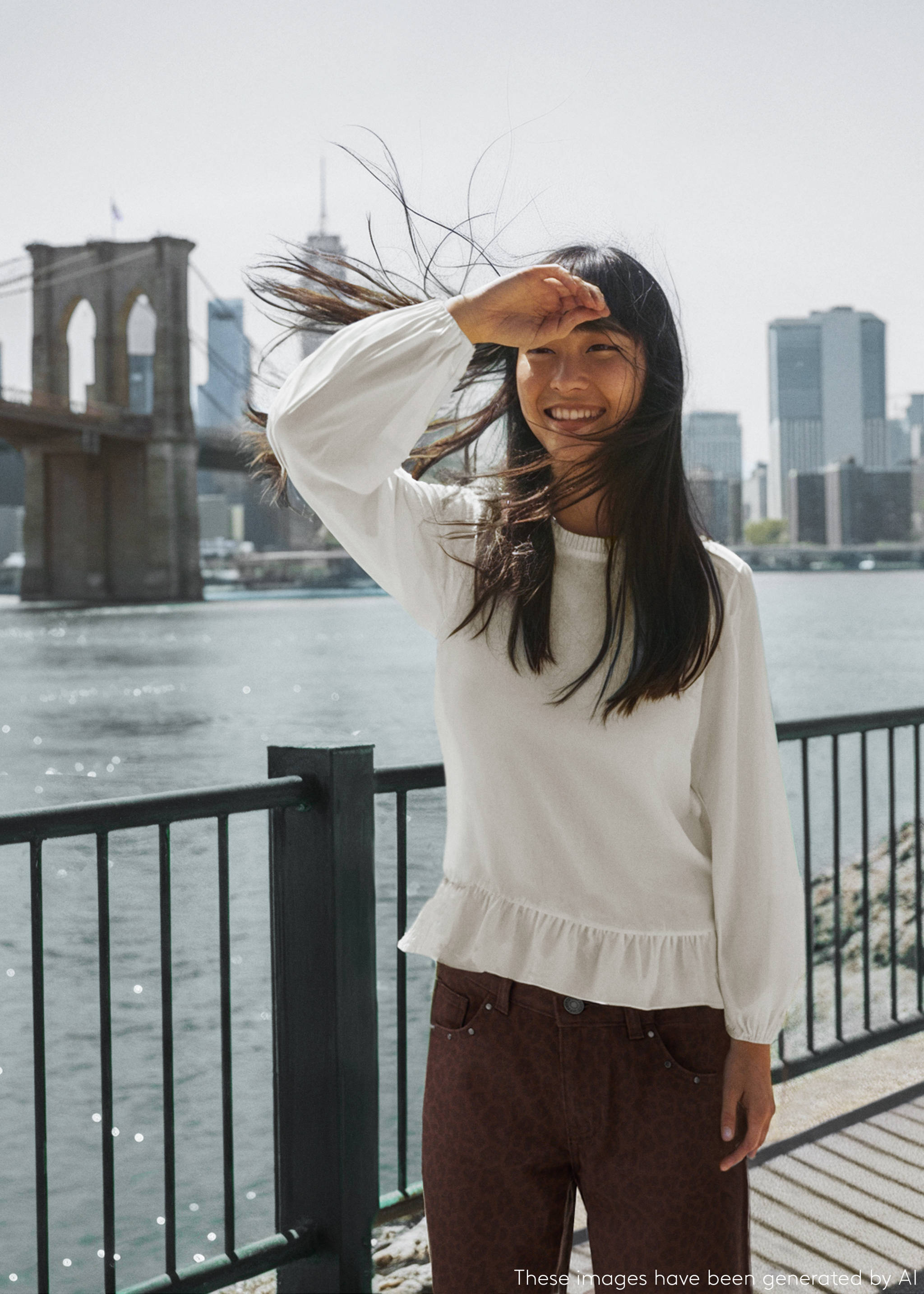 Хлопковая блузка с воланами - Деталь изделия 5