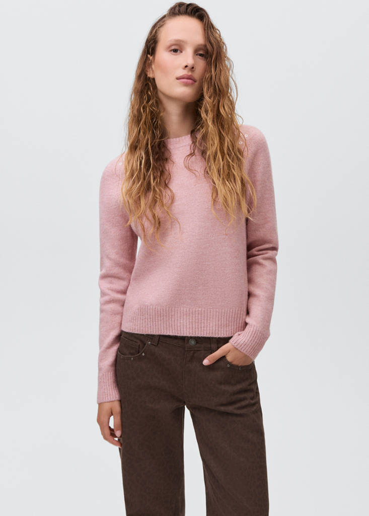 Wide leg leopard jeans — Chocolate