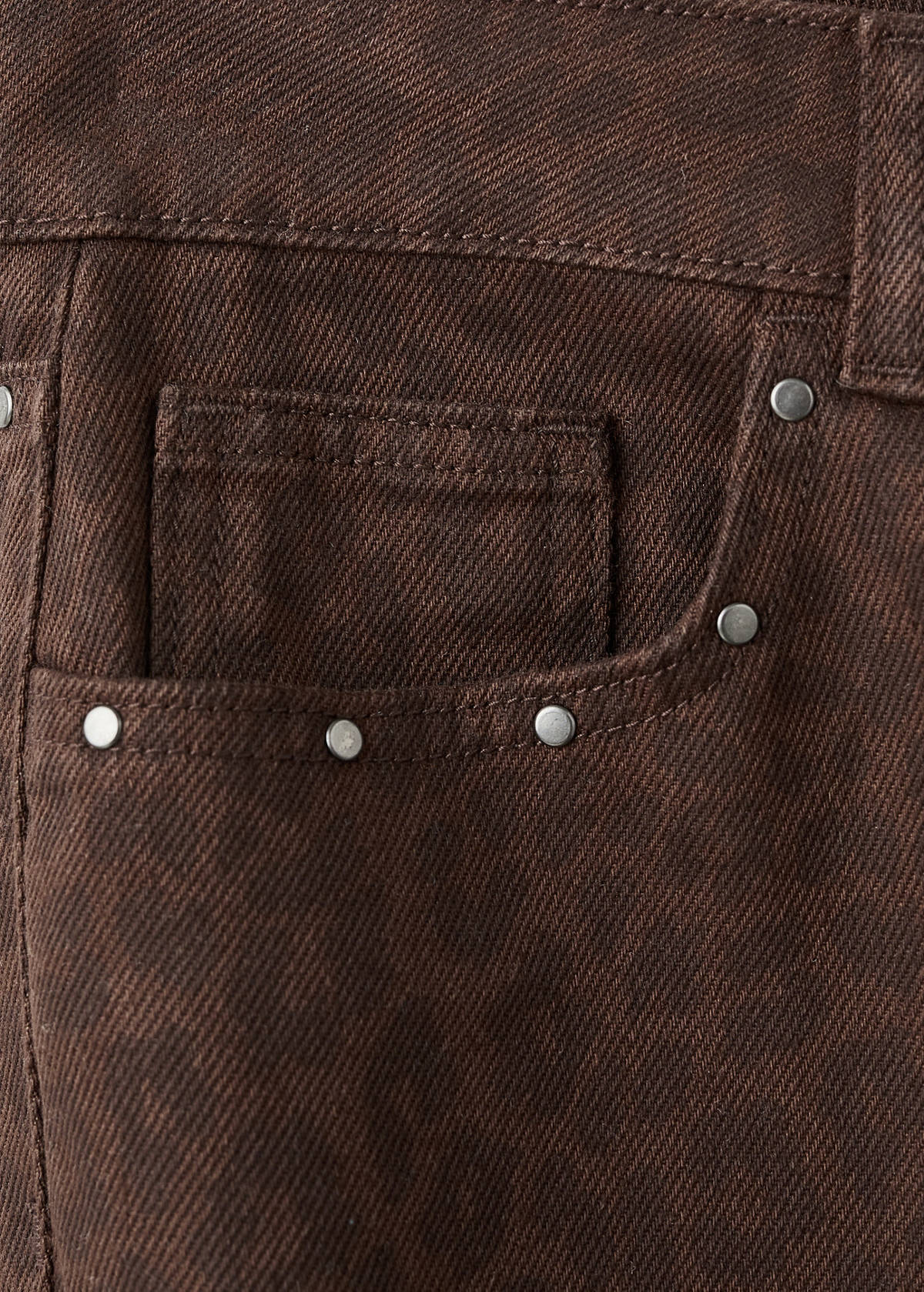 Wide leg leopard jeans — Chocolate