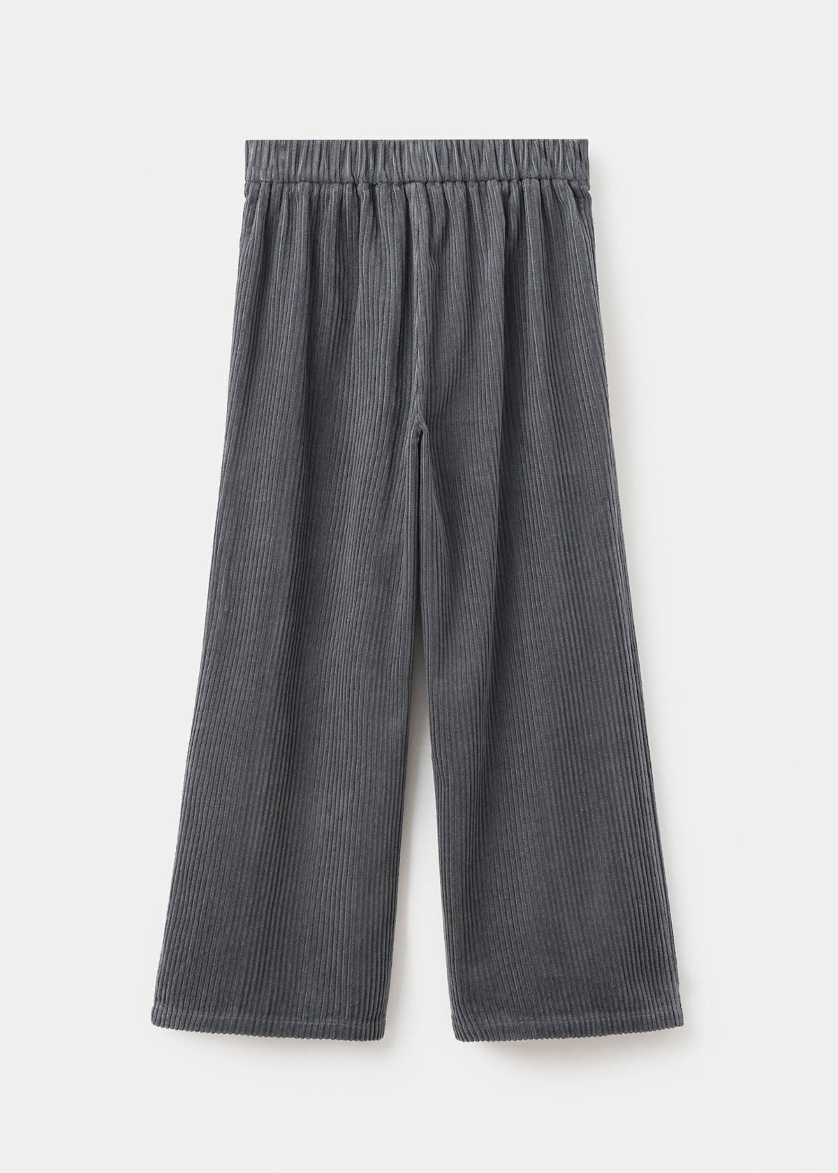 Cotton corduroy trousers — Charcoal