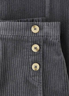 Cotton corduroy trousers — Charcoal 3