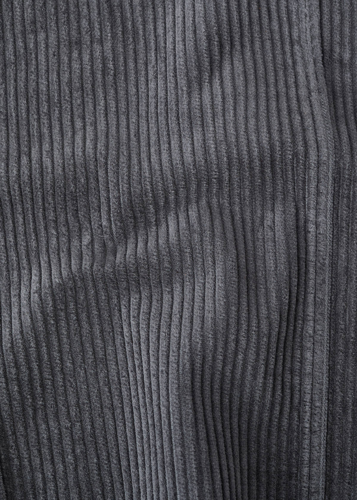 Cotton corduroy trousers — Charcoal