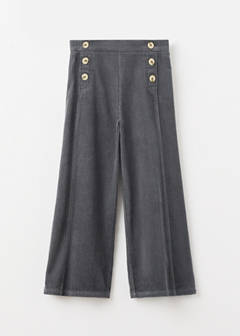 Cotton corduroy trousers — Charcoal 2