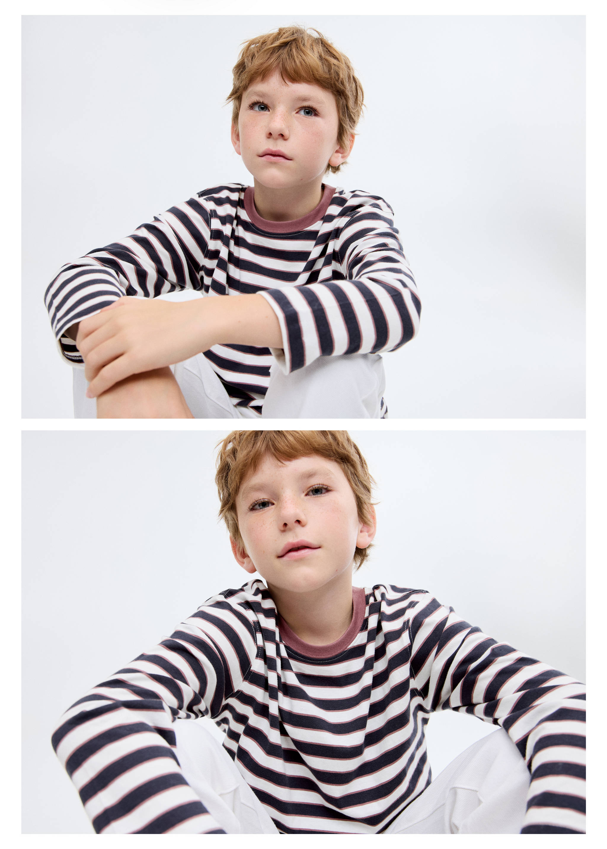 Long-sleeved striped t-shirt - Details of the article 2