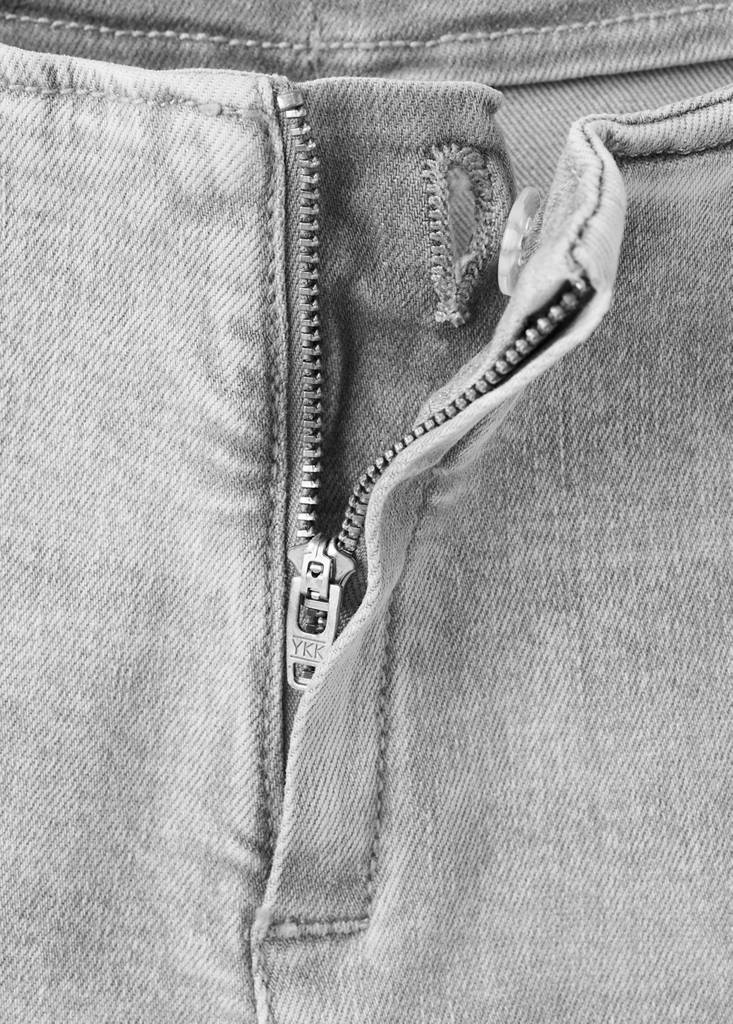 Low-waist studded jeans — Denim Grey