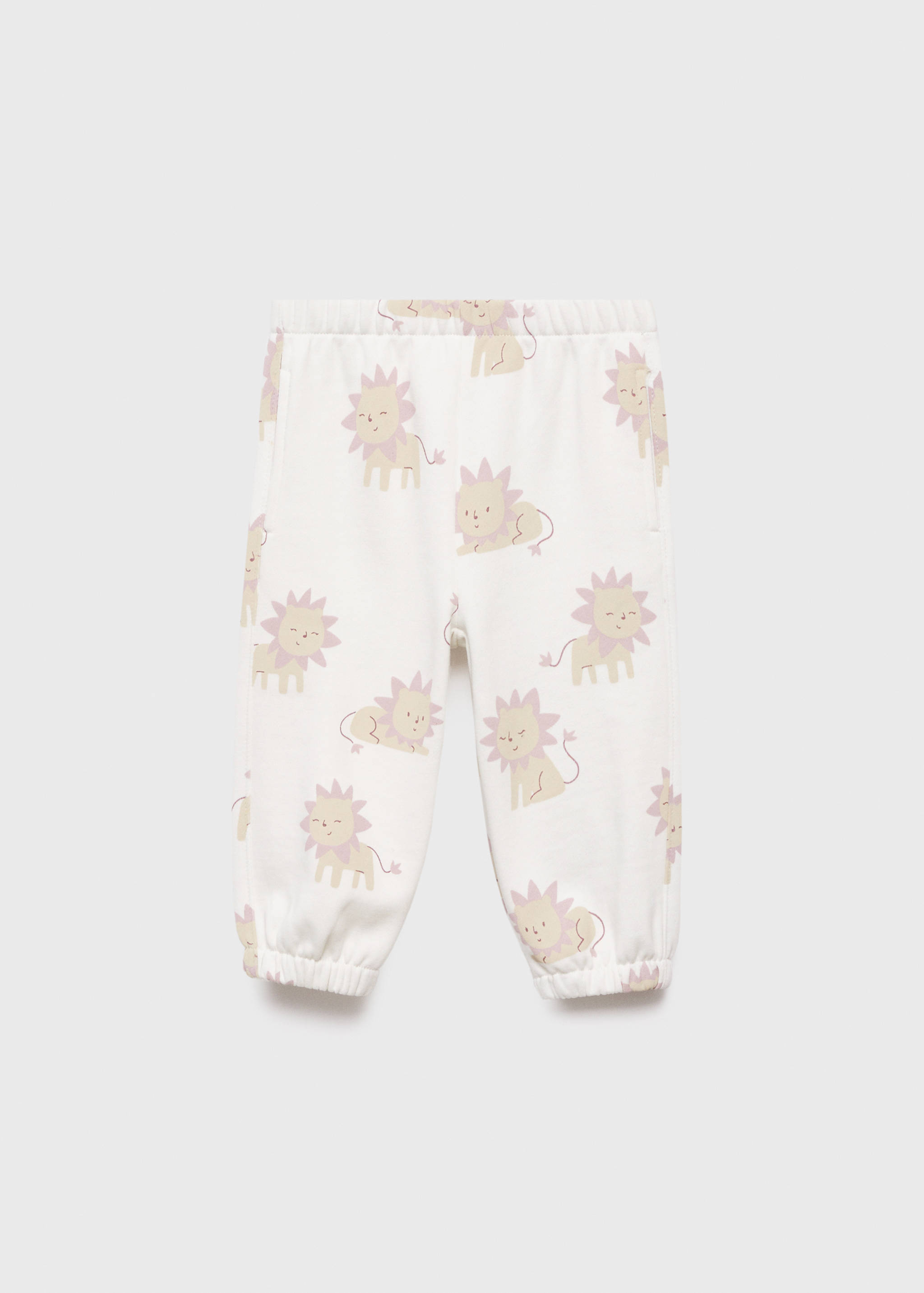 Printed cotton joggers - Article without model