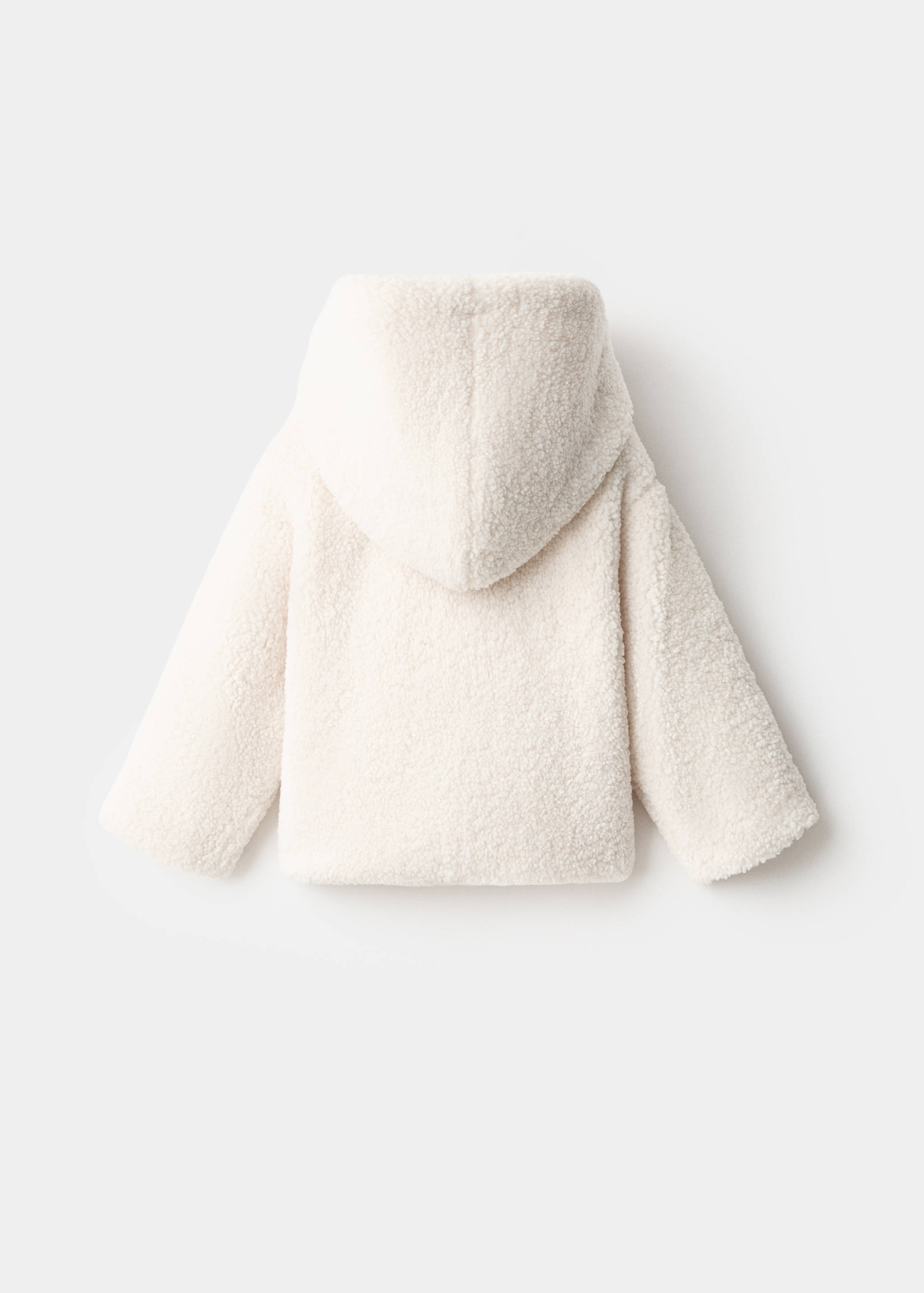 Shearling-effect hooded coat - Reverse of the article