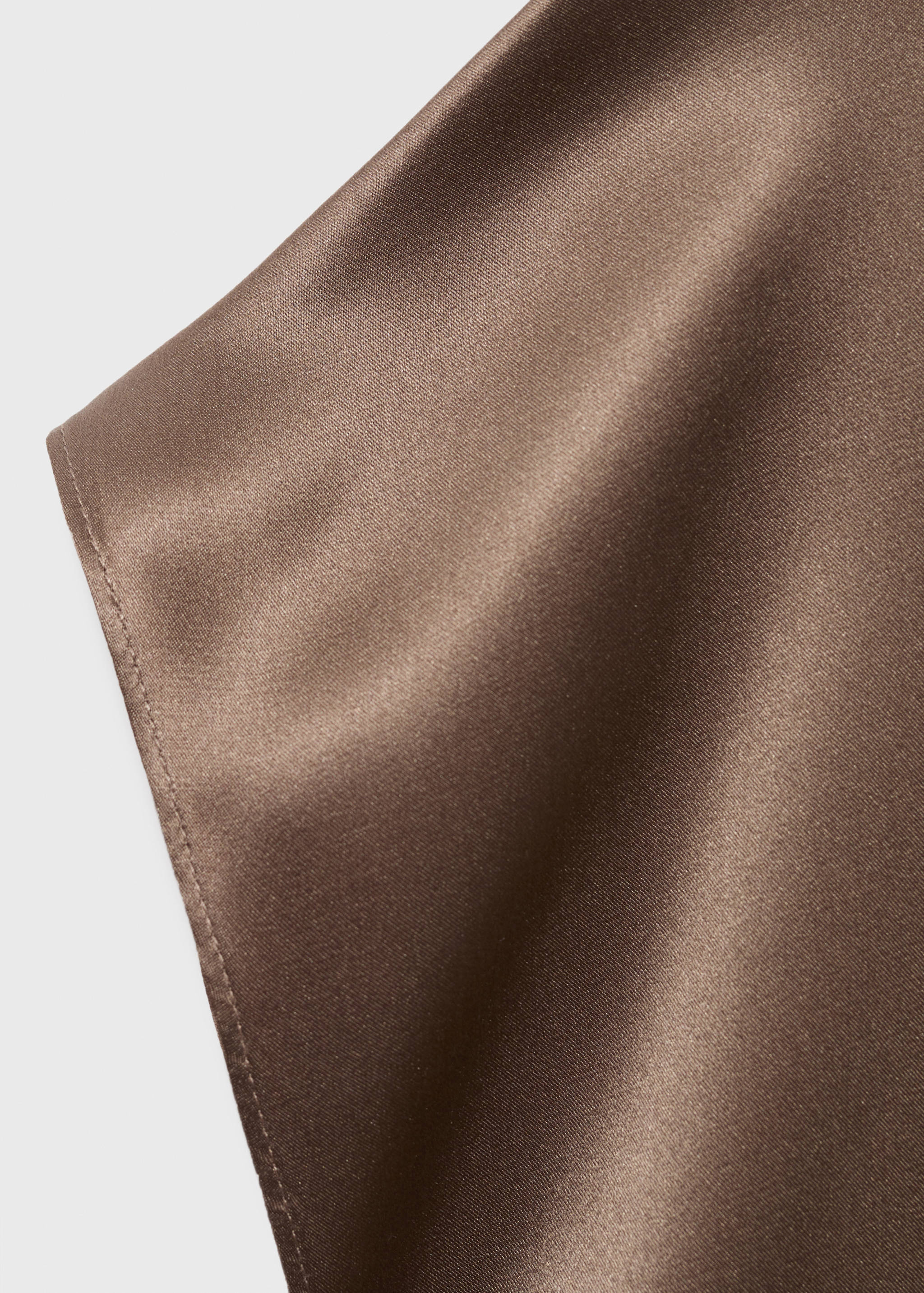 100% silk satin turtleneck blouse - Details of the article 0