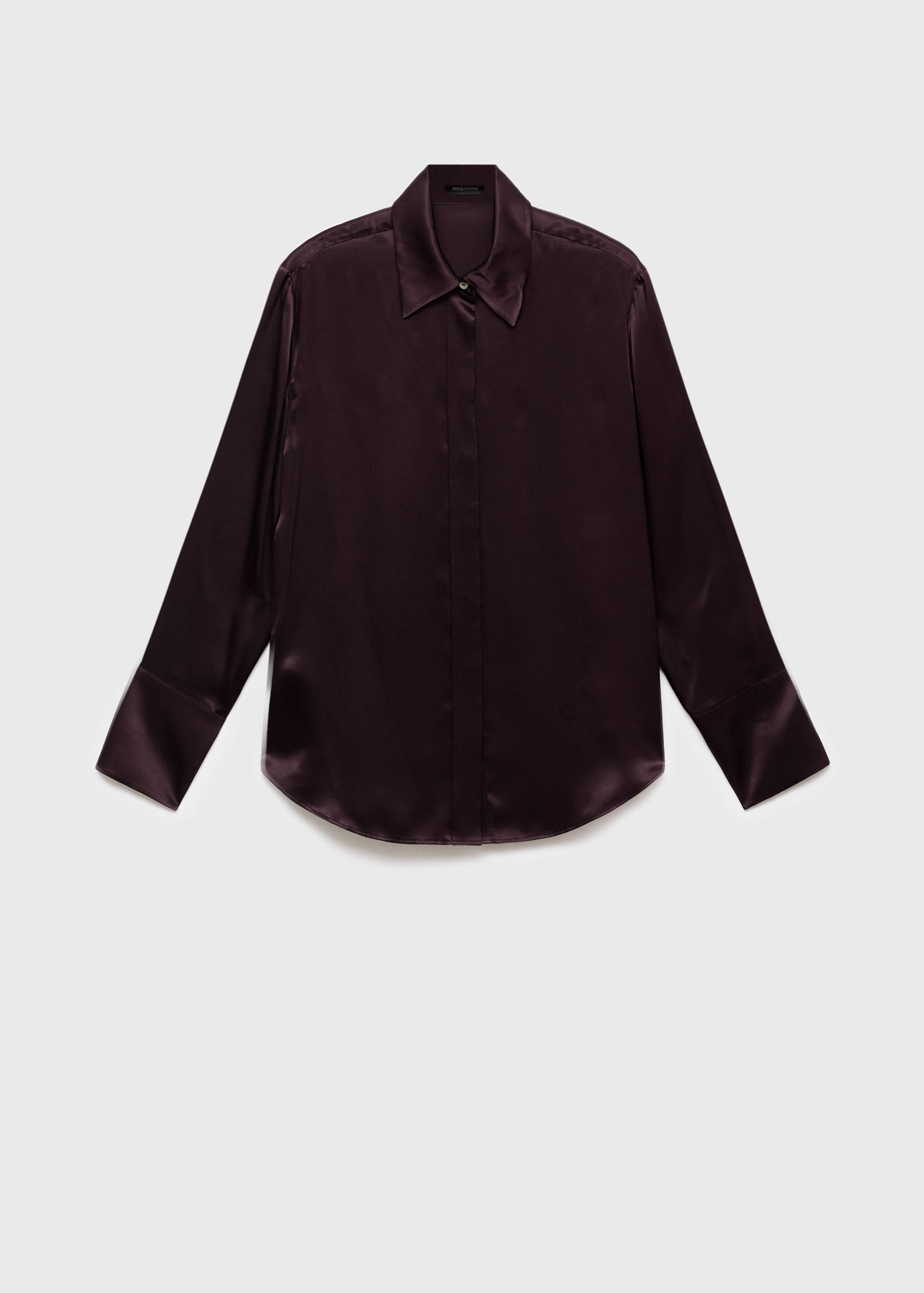 100% silk satin shirt - Article without model