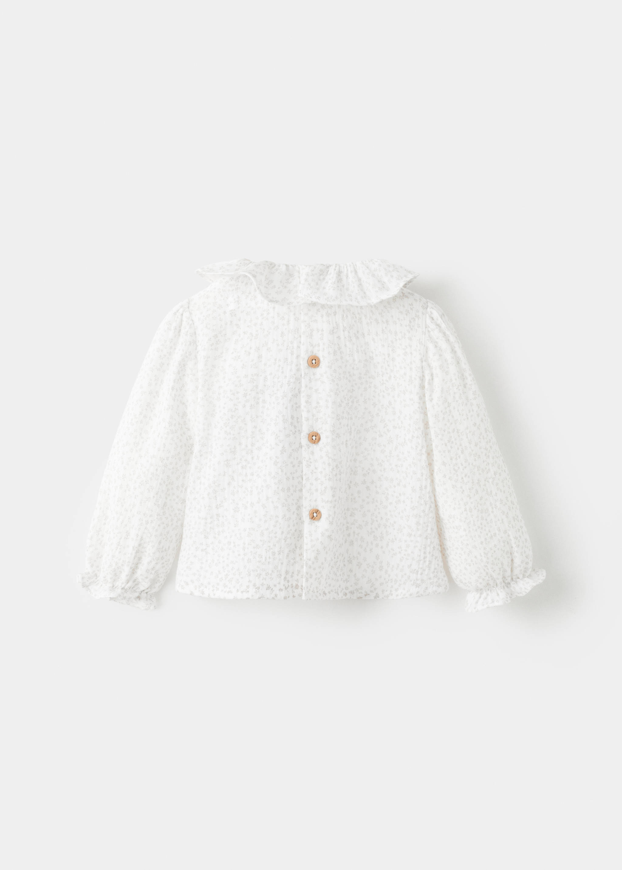 Brusa cotó estampat flors - Revers de l'article