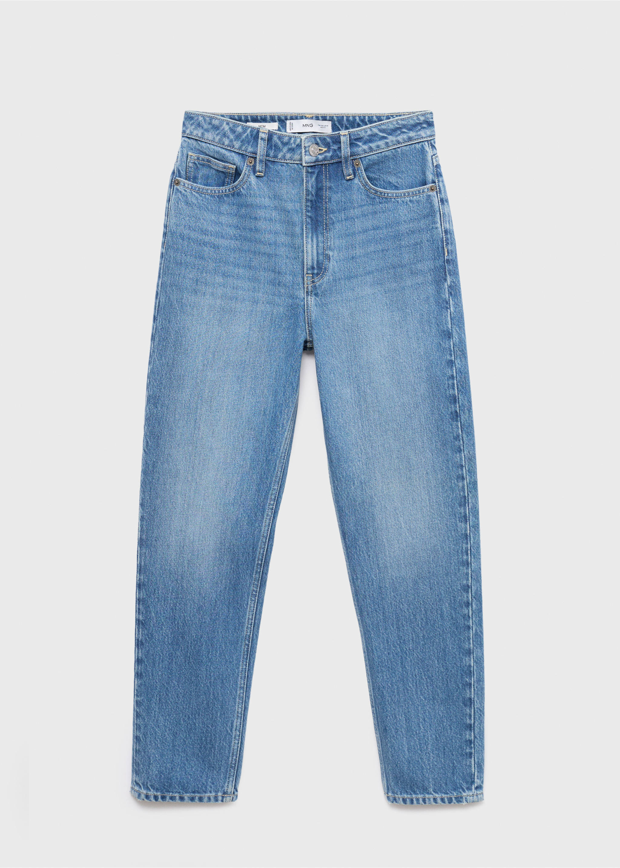 Jean Mom2000 mom taille haute - Article sans modèle, Bleu moyen. Ref: 17066354-00.