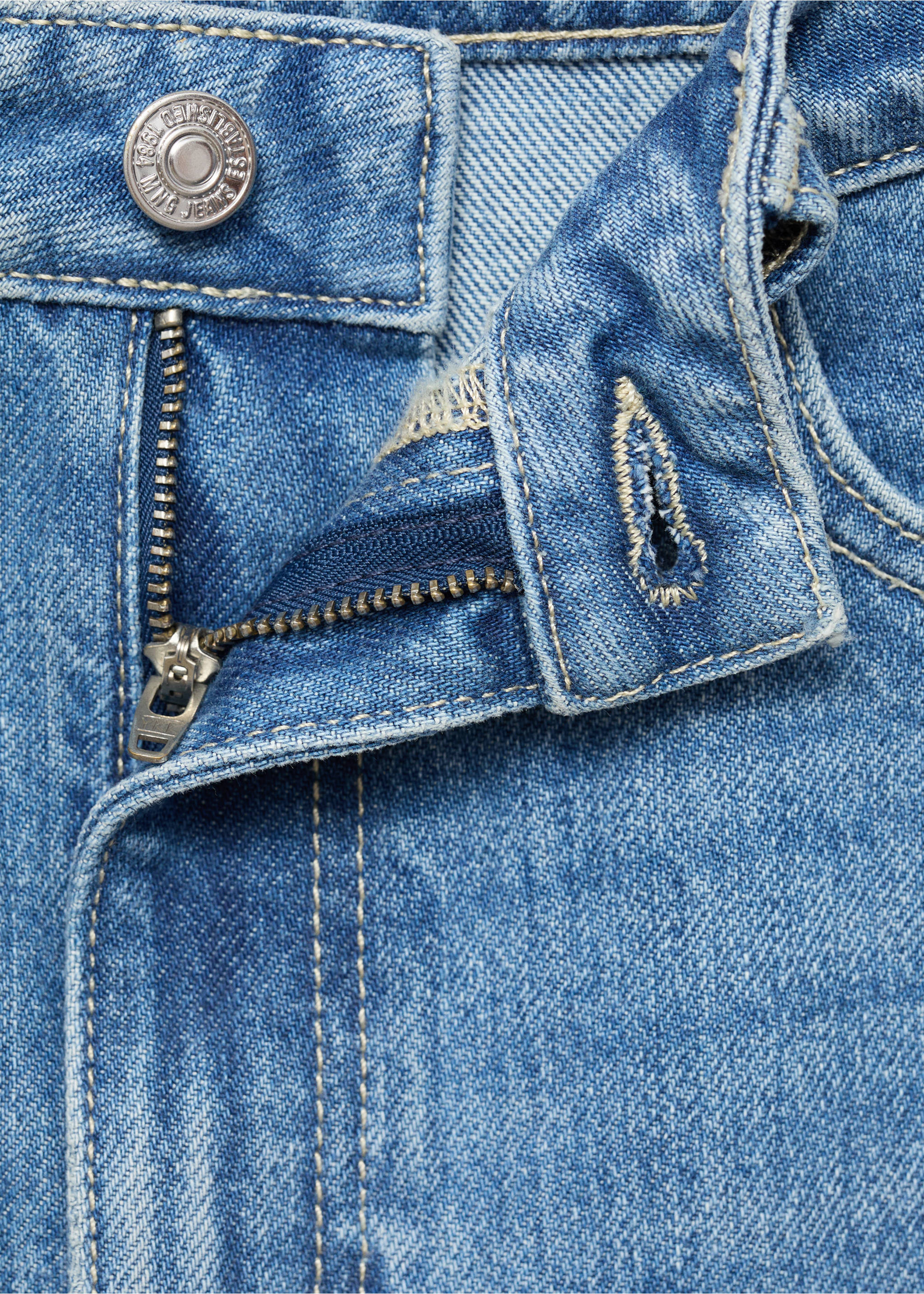 Jean Mom2000 mom taille haute - Détail de l'article 8, Bleu moyen. Ref: 17066354-00.