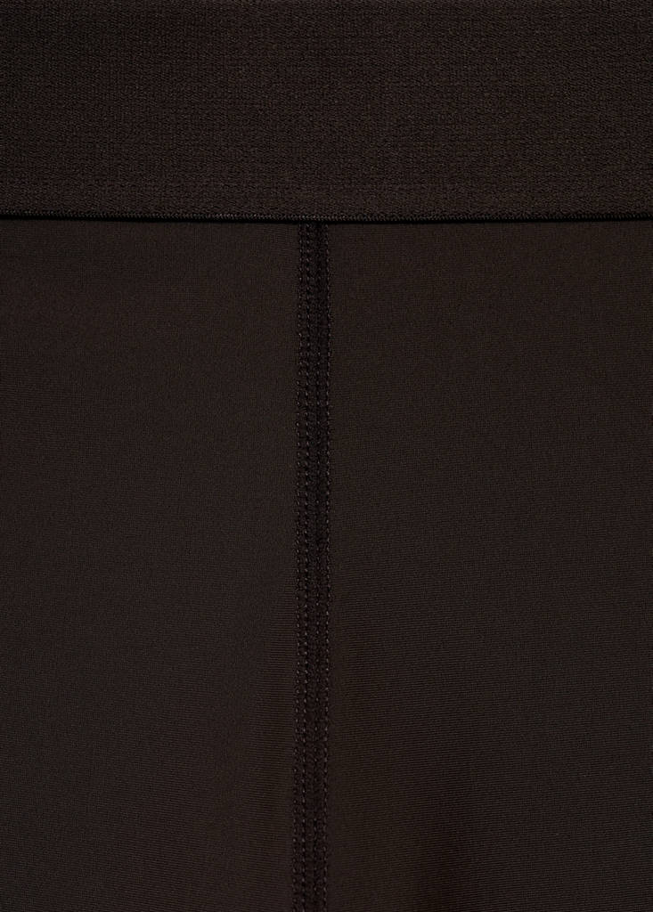 Leggings with zipped hem — Brown
