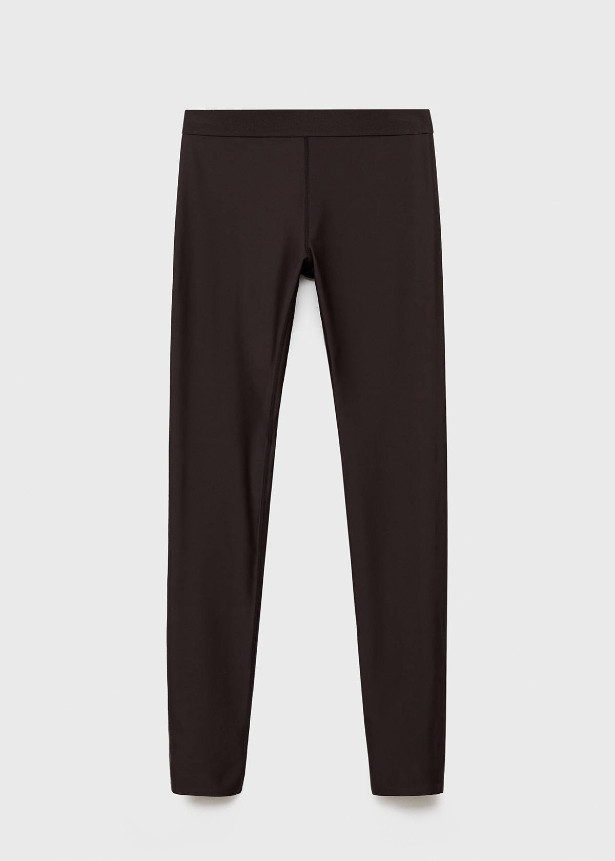 Leggings with zipped hem — Brown
