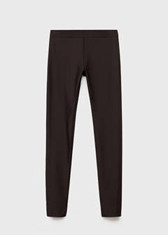 Leggings with zipped hem — Brown 4