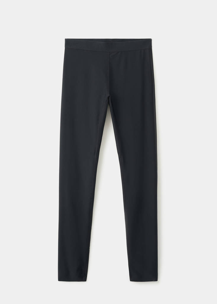 Leggings with zipped hem — Black