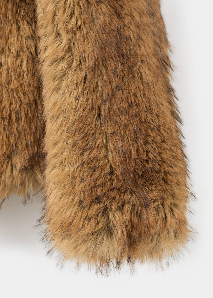 Women's faux fur coats 2026 | MANGO Japan
