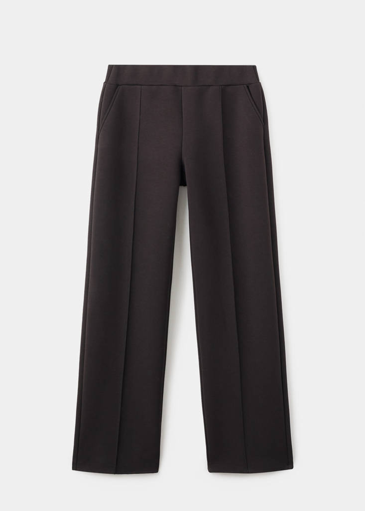 Jogger trousers with seam detail — Brown
