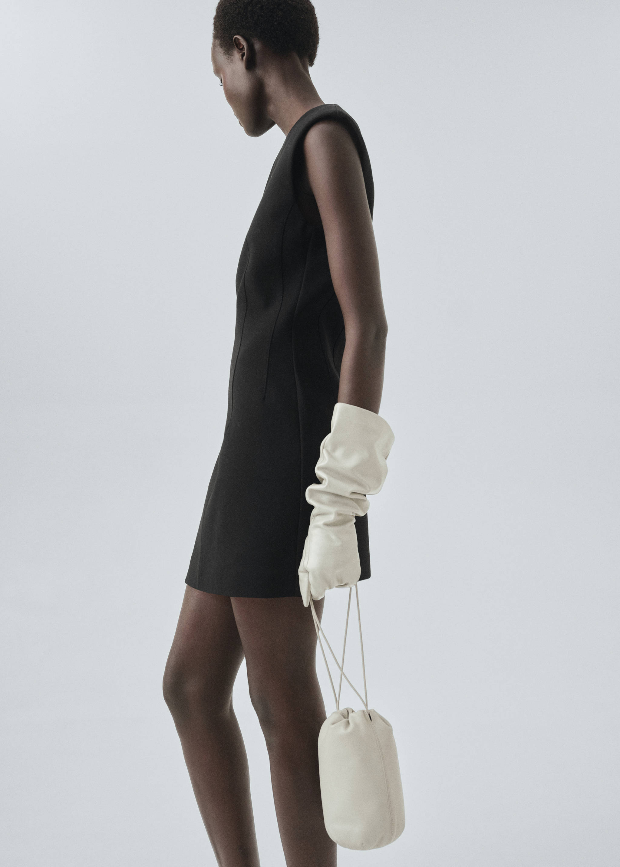 Dress with stitched pocket - Medium plane