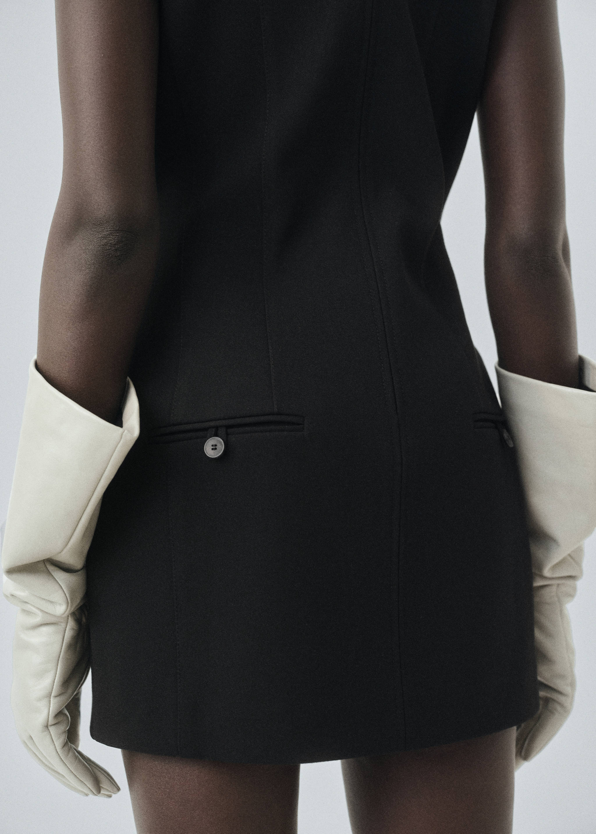 Dress with stitched pocket - Details of the article 1