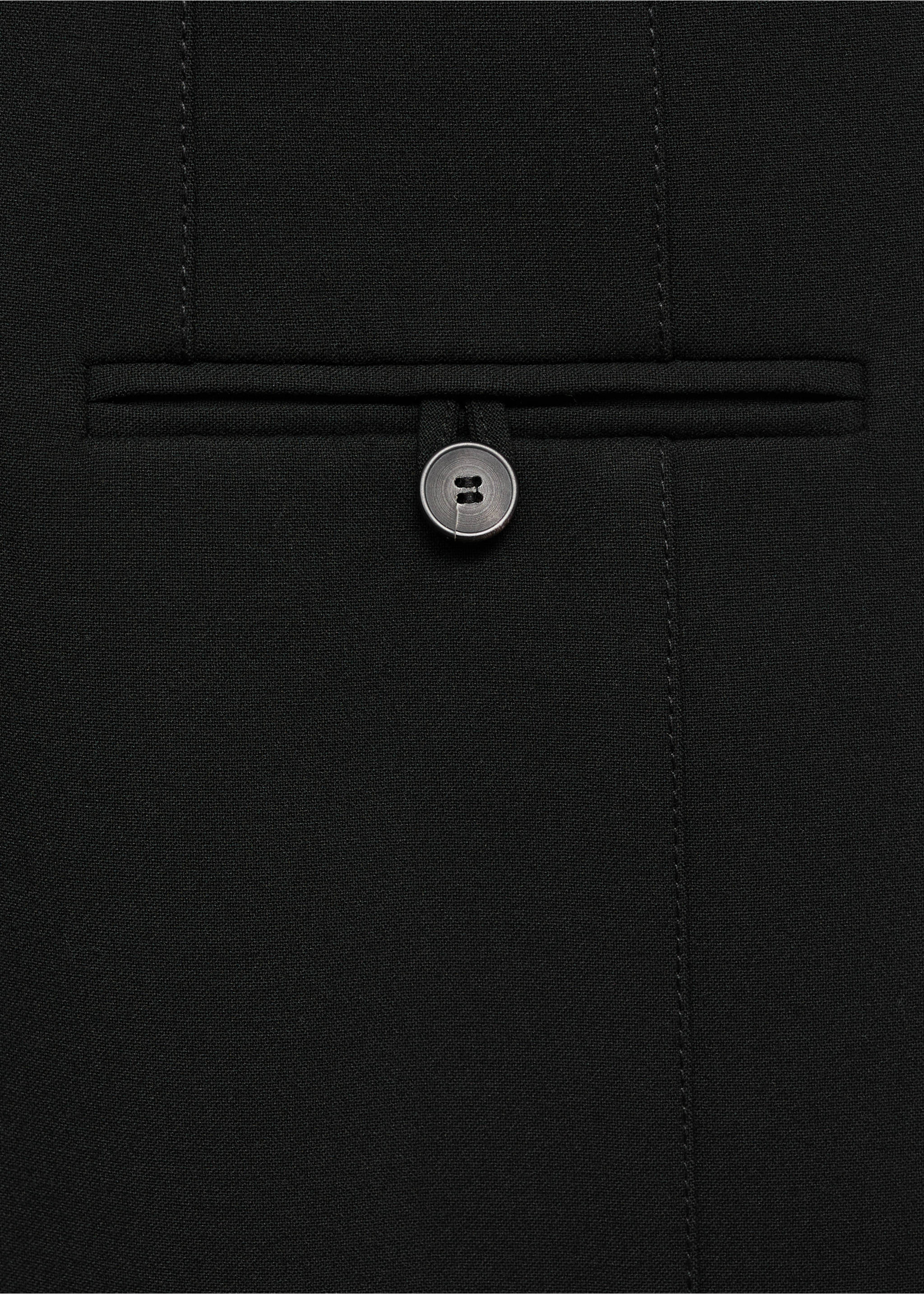 Dress with stitched pocket - Details of the article 0, Black. Ref: 17066360-00.