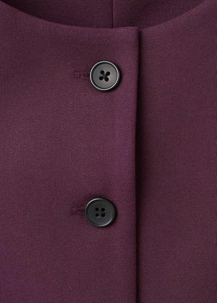 Suit waistcoat with buttons — Maroon
