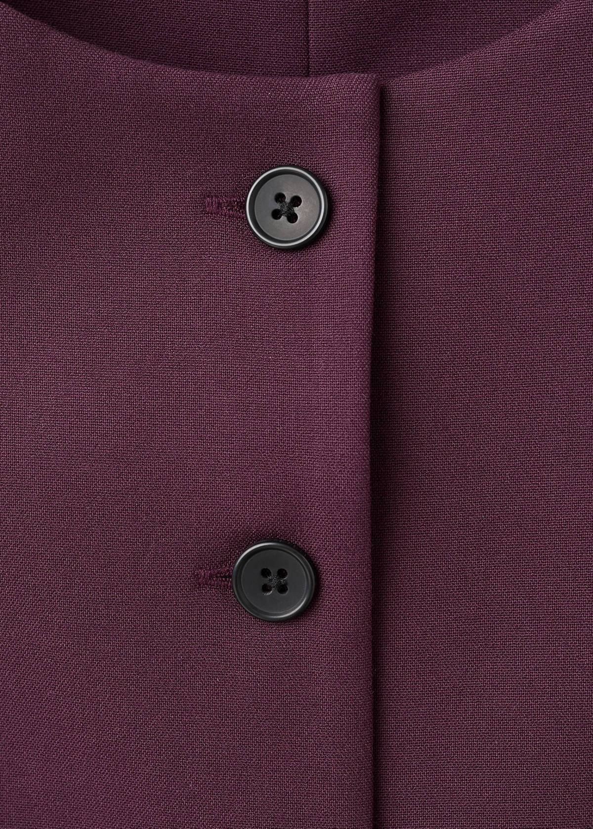 Suit waistcoat with buttons — Maroon