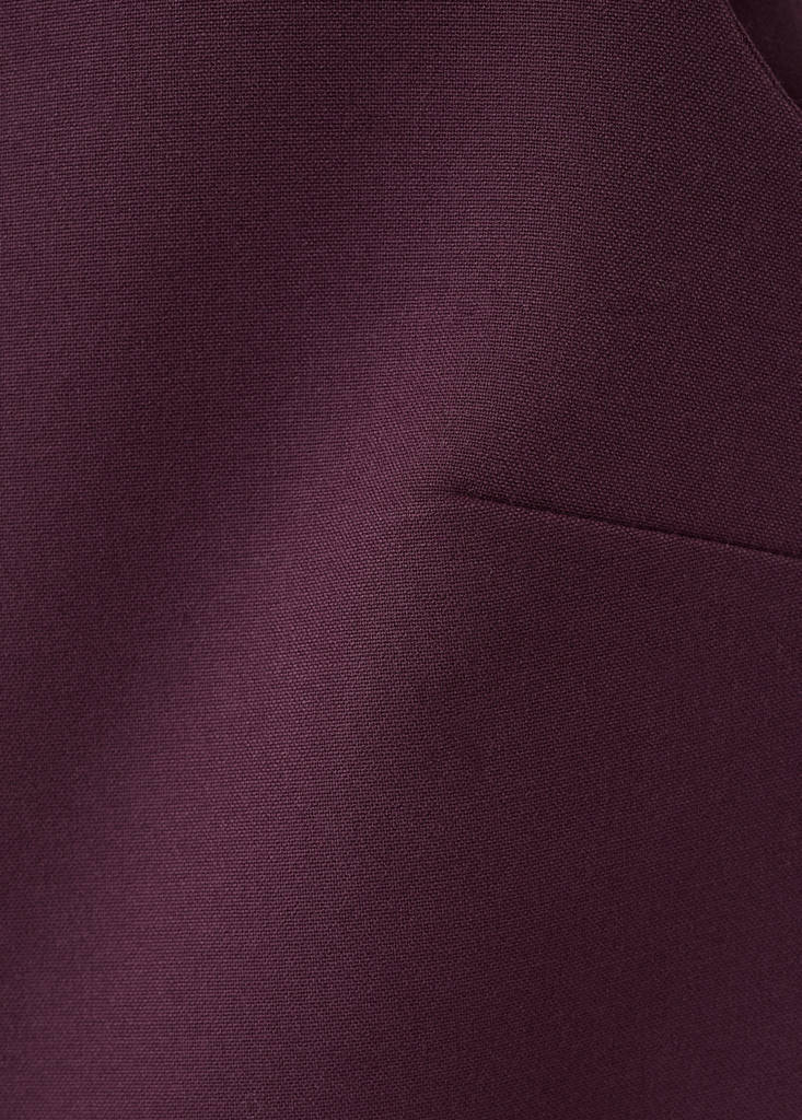 Suit waistcoat with buttons — Maroon
