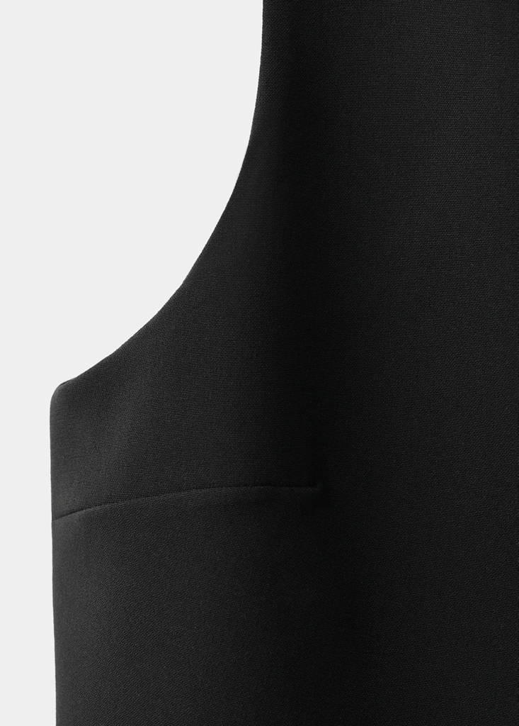 Suit waistcoat with buttons — Black