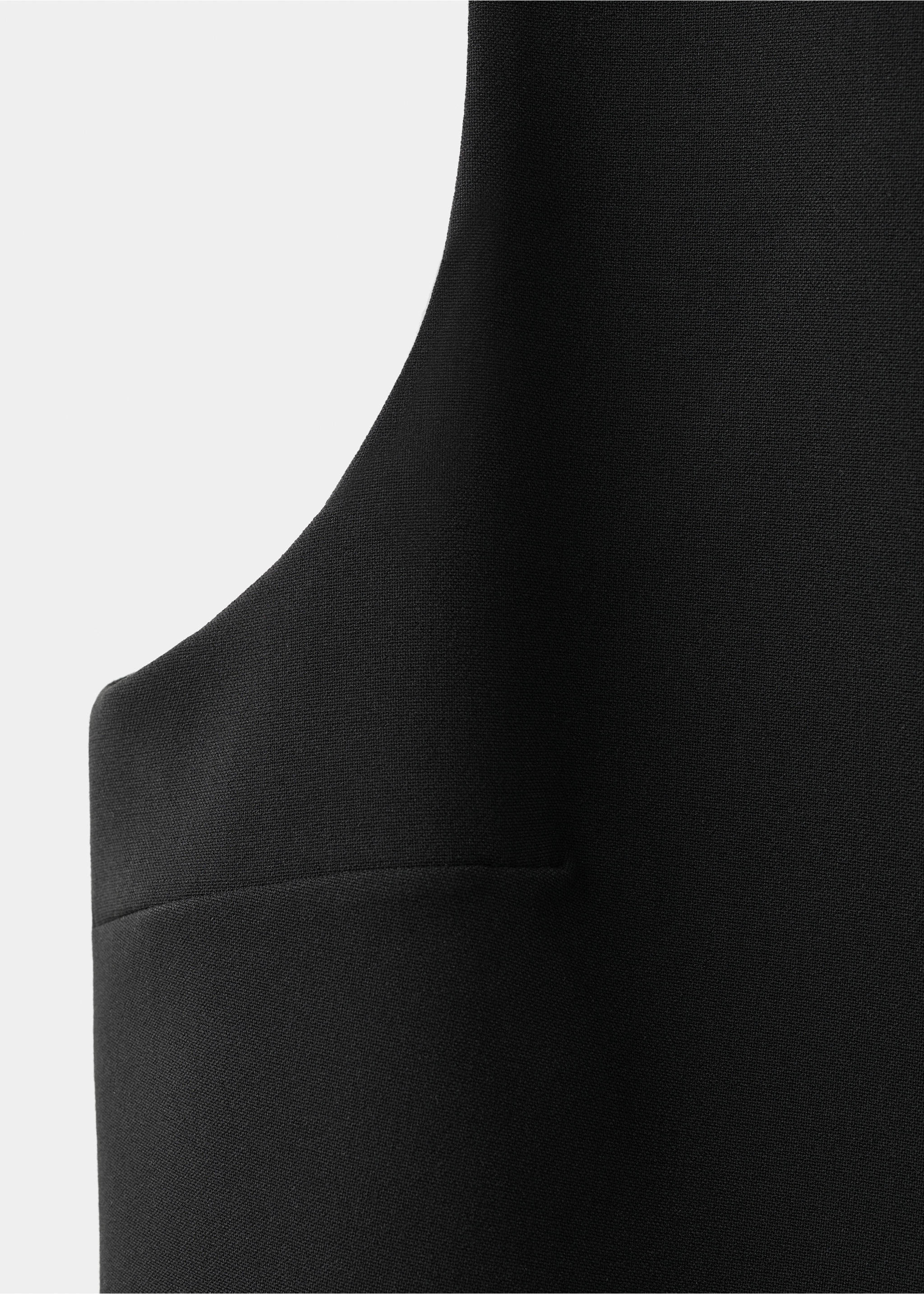 Chaleco traje botones - Detalle del artículo 8, Negro. Ref: 17066361-00.