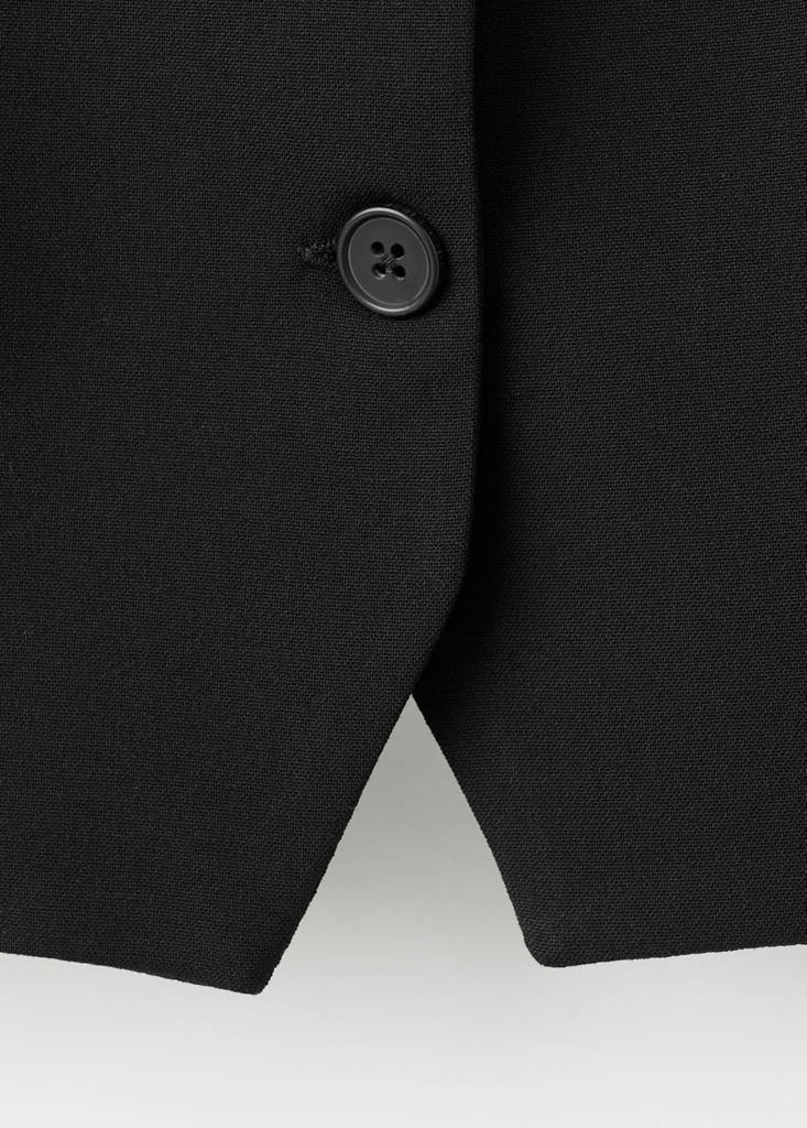 Suit waistcoat with buttons — Black
