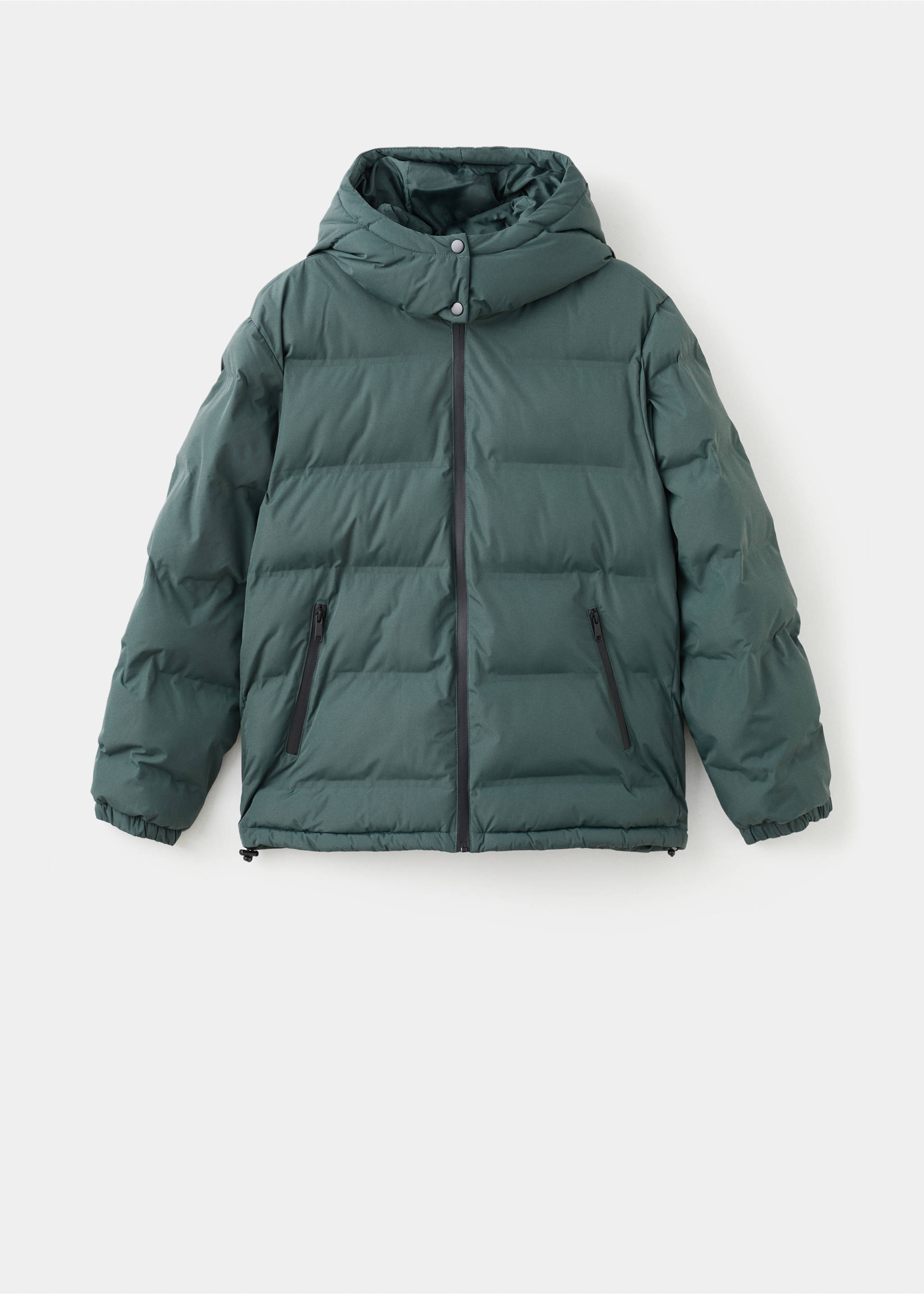 Hood puffer coat - Article without model, Pastel Green. Ref: 17066720-00.