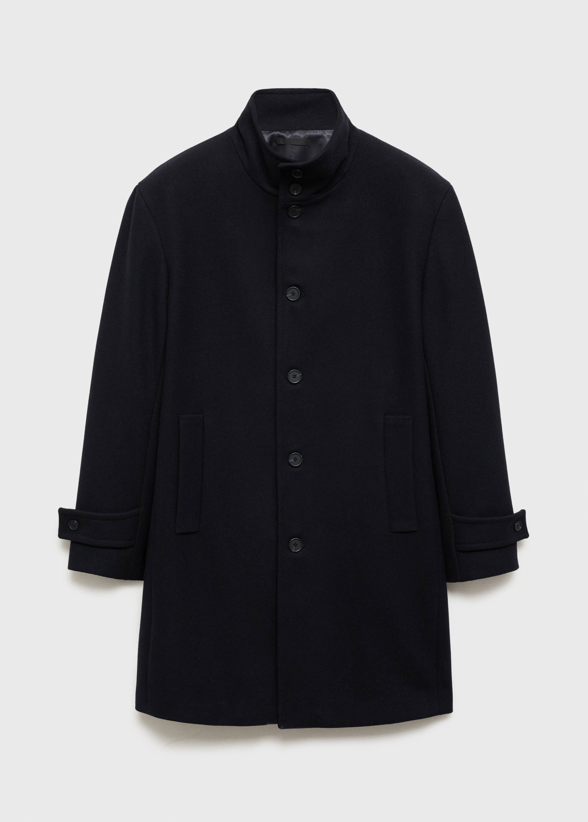 Wool funnel neck coat - Article without model