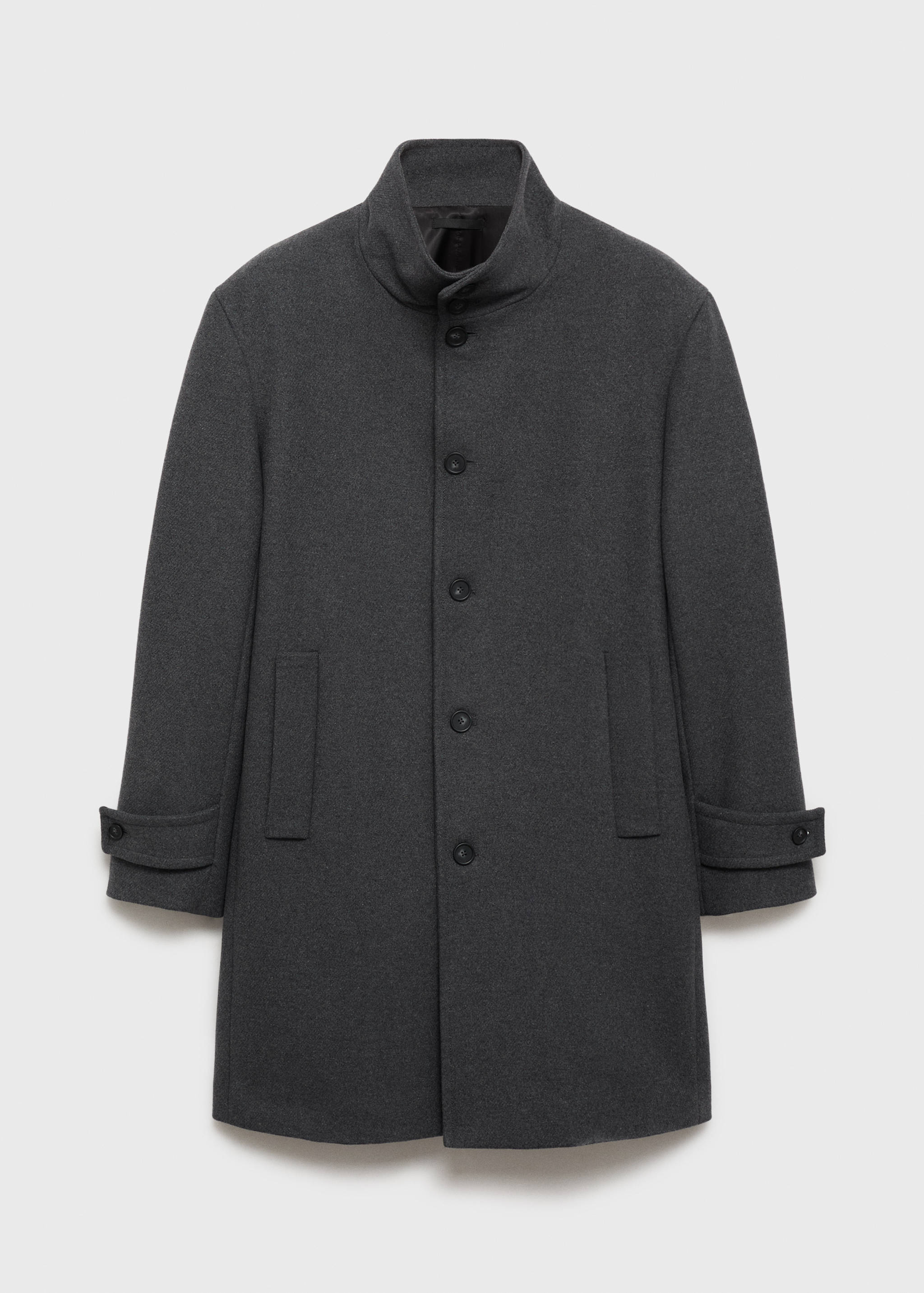 Wool funnel neck coat - Article without model
