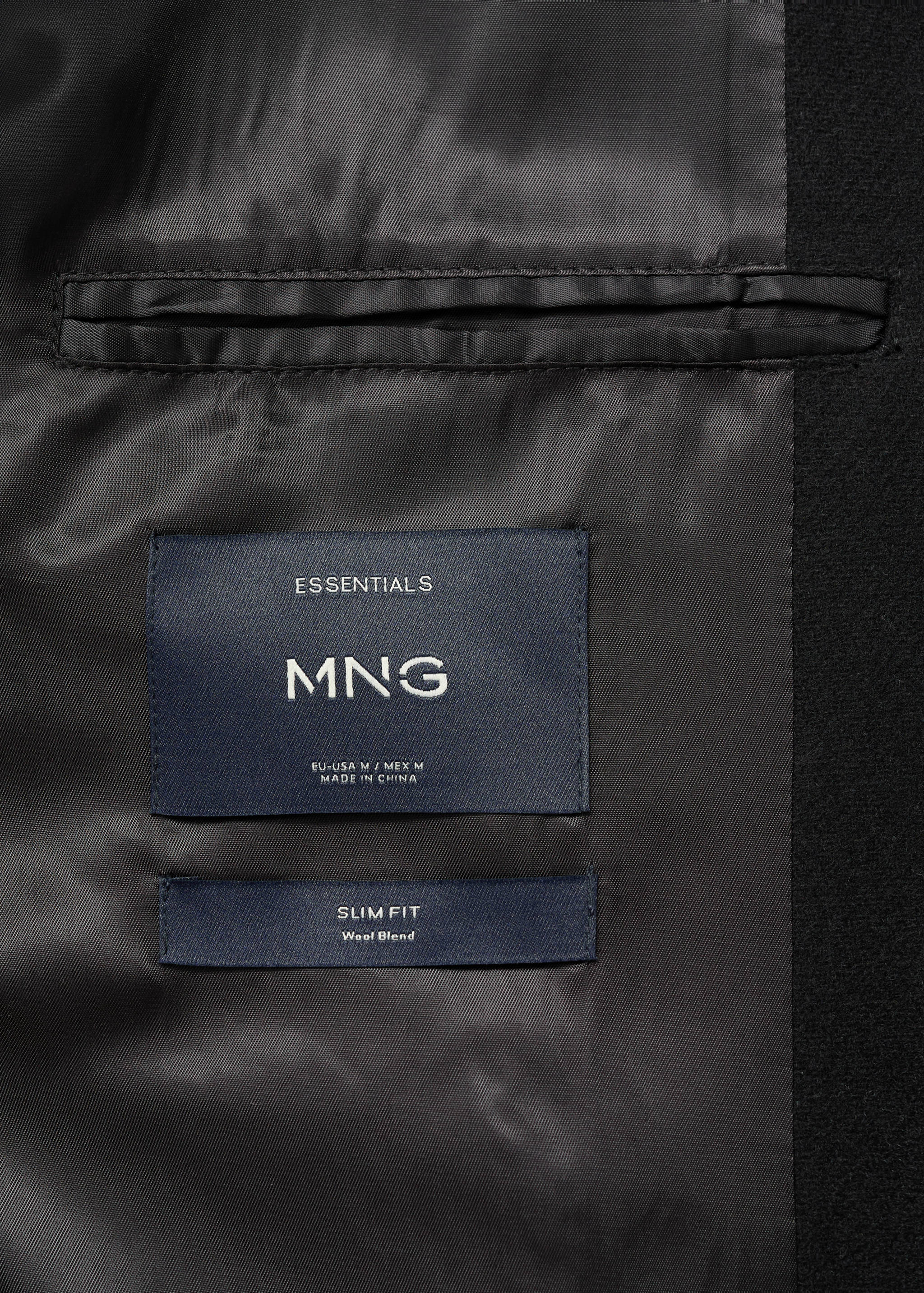 Wool funnel neck coat - Details of the article 0