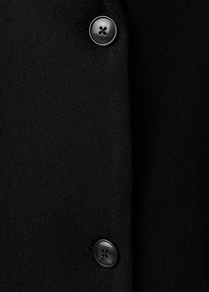 Long cloth coat — Black