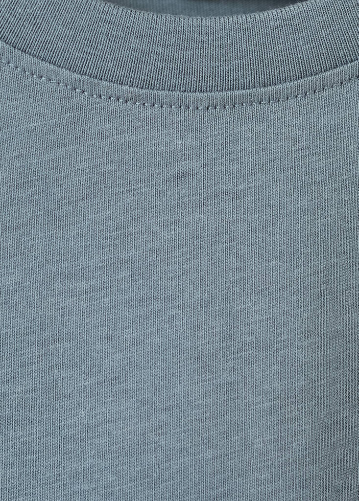 Printed cotton-blend T-shirt — Aqua Green