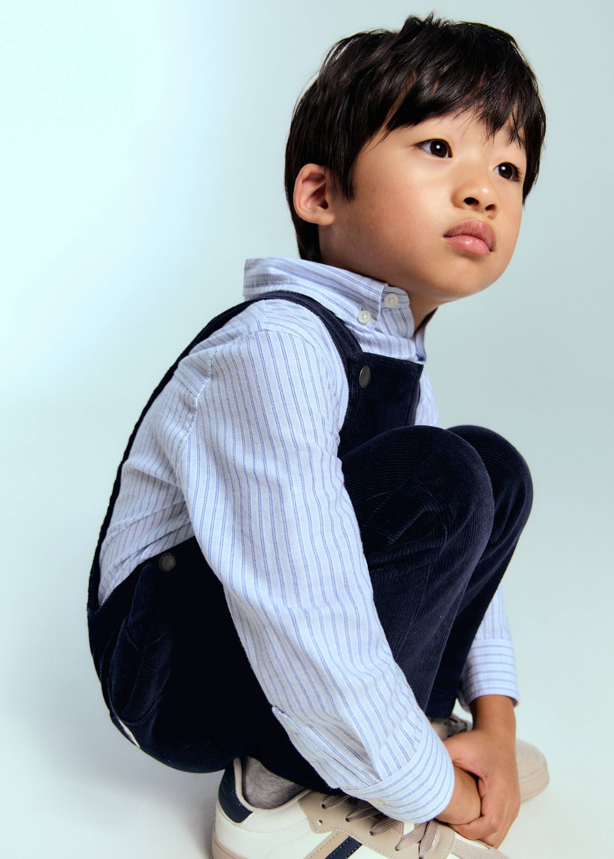 Scamiciato velluto a coste lungo - Piano medio