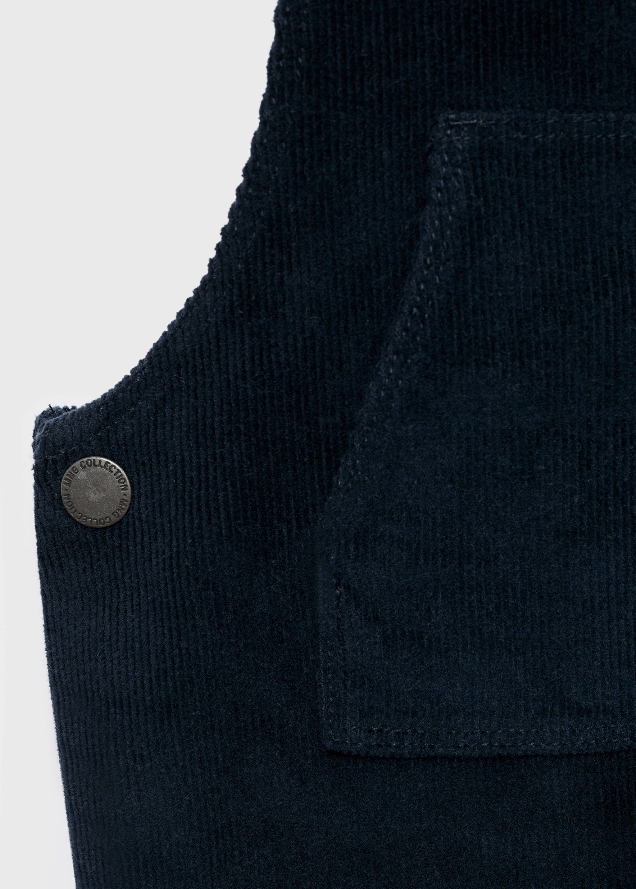 Scamiciato velluto a coste lungo - Dettaglio dell'articolo 0