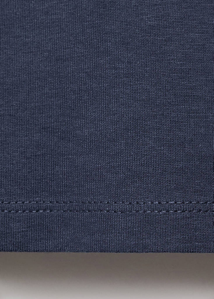 Printed long sleeve t-shirt — Navy