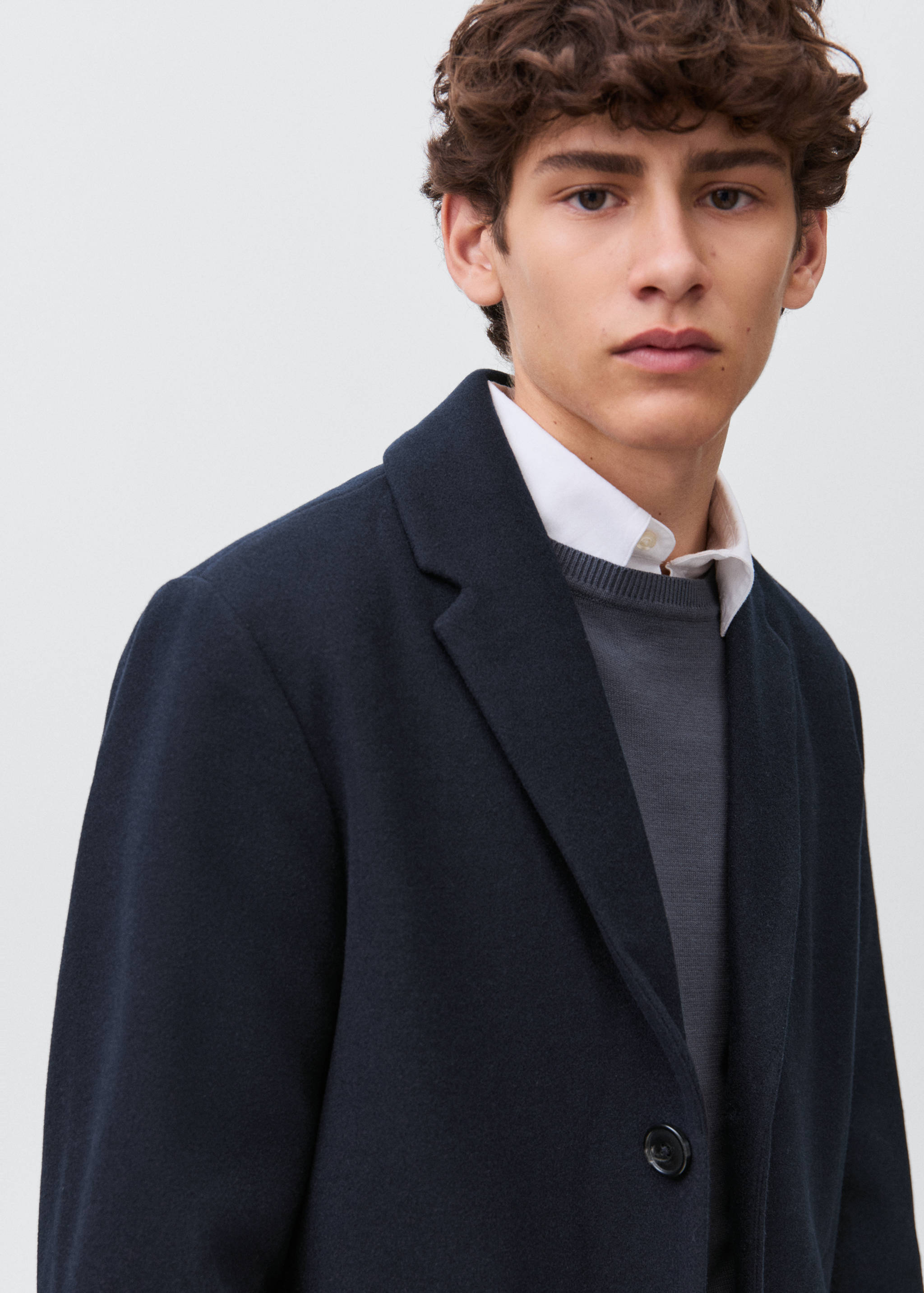 Abrigo paño midi - Detalle del artículo 1