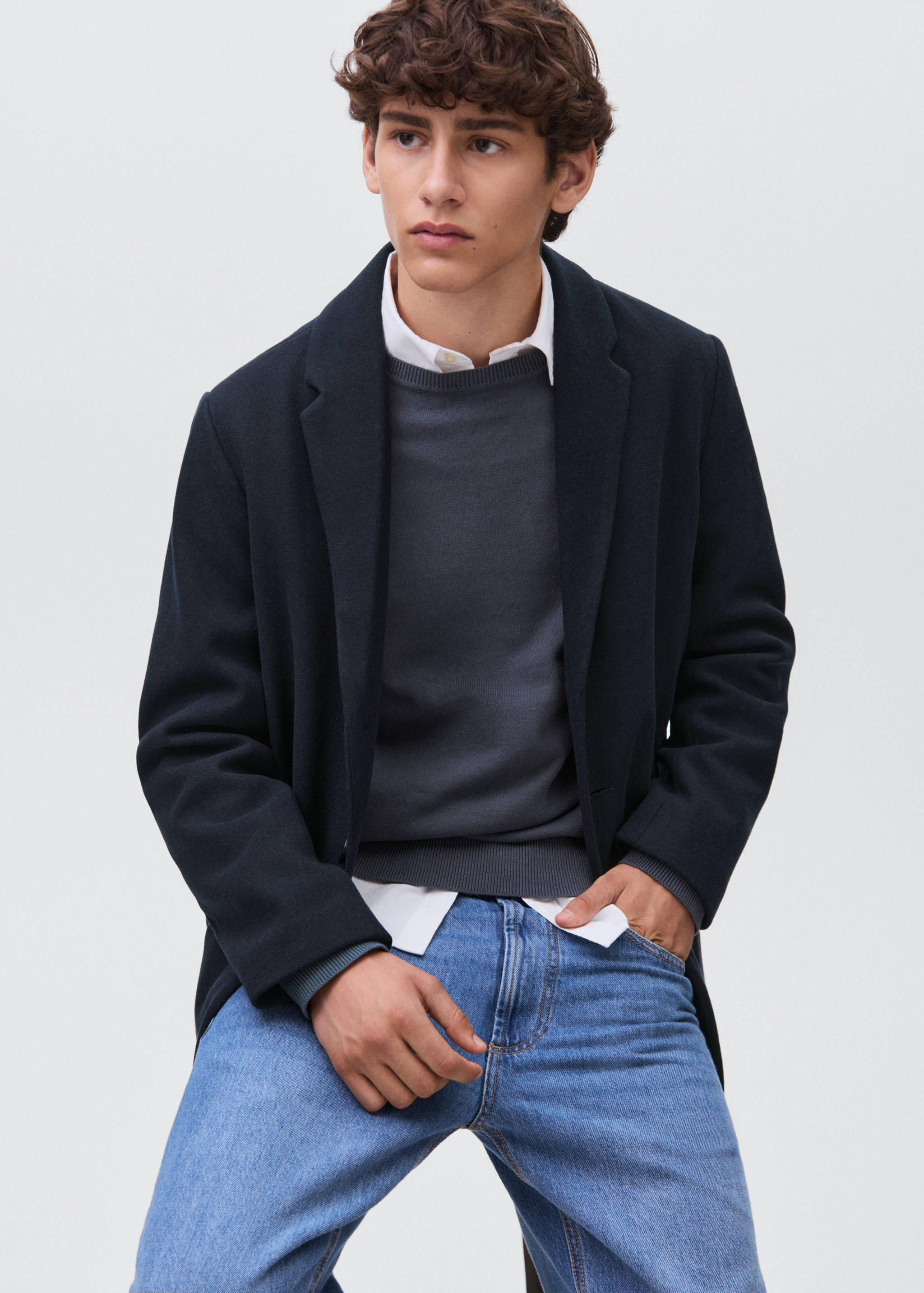 Abrigo paño midi - Detalle del artículo 2