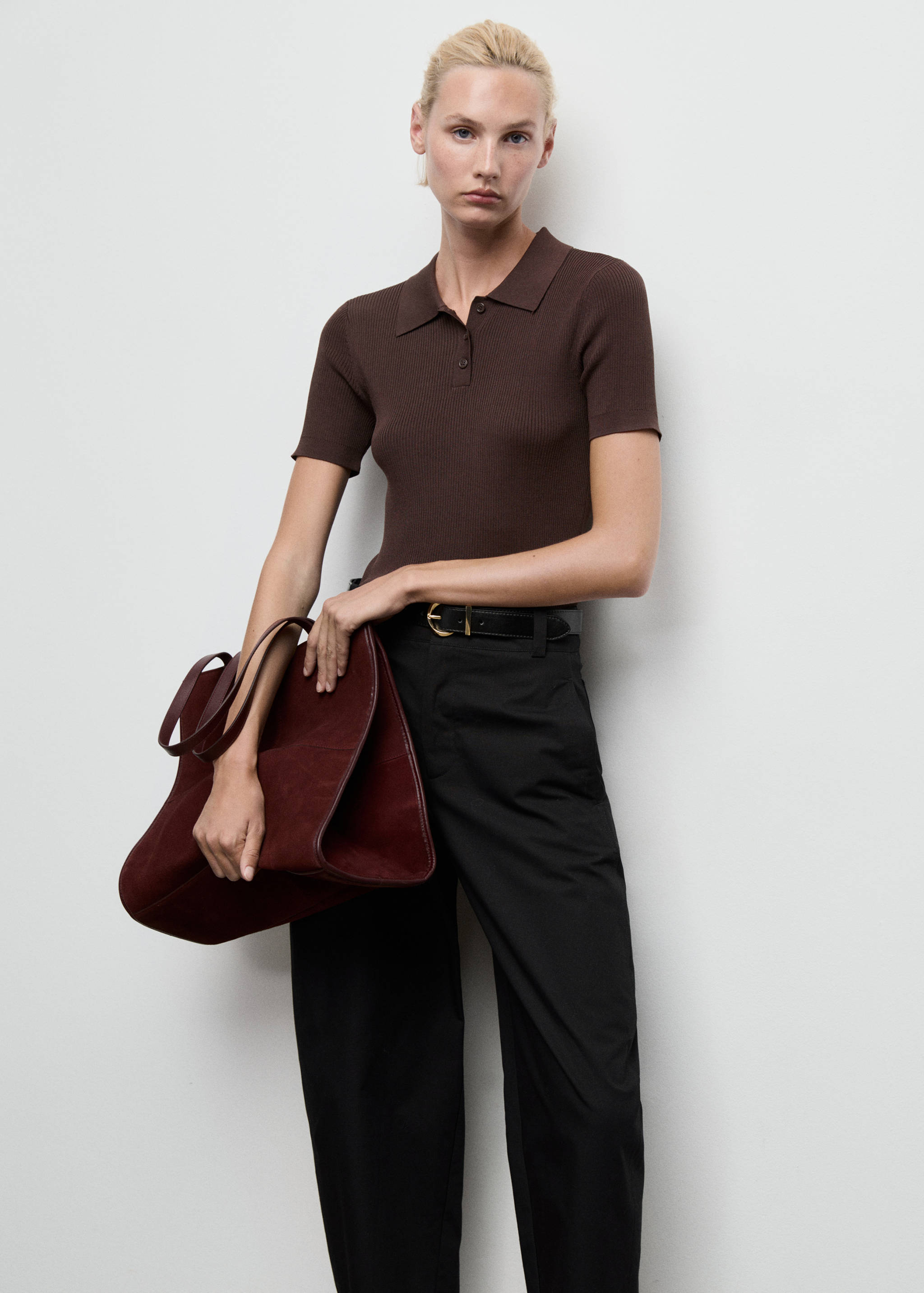 High-waisted balloon trousers - Details of the article 2