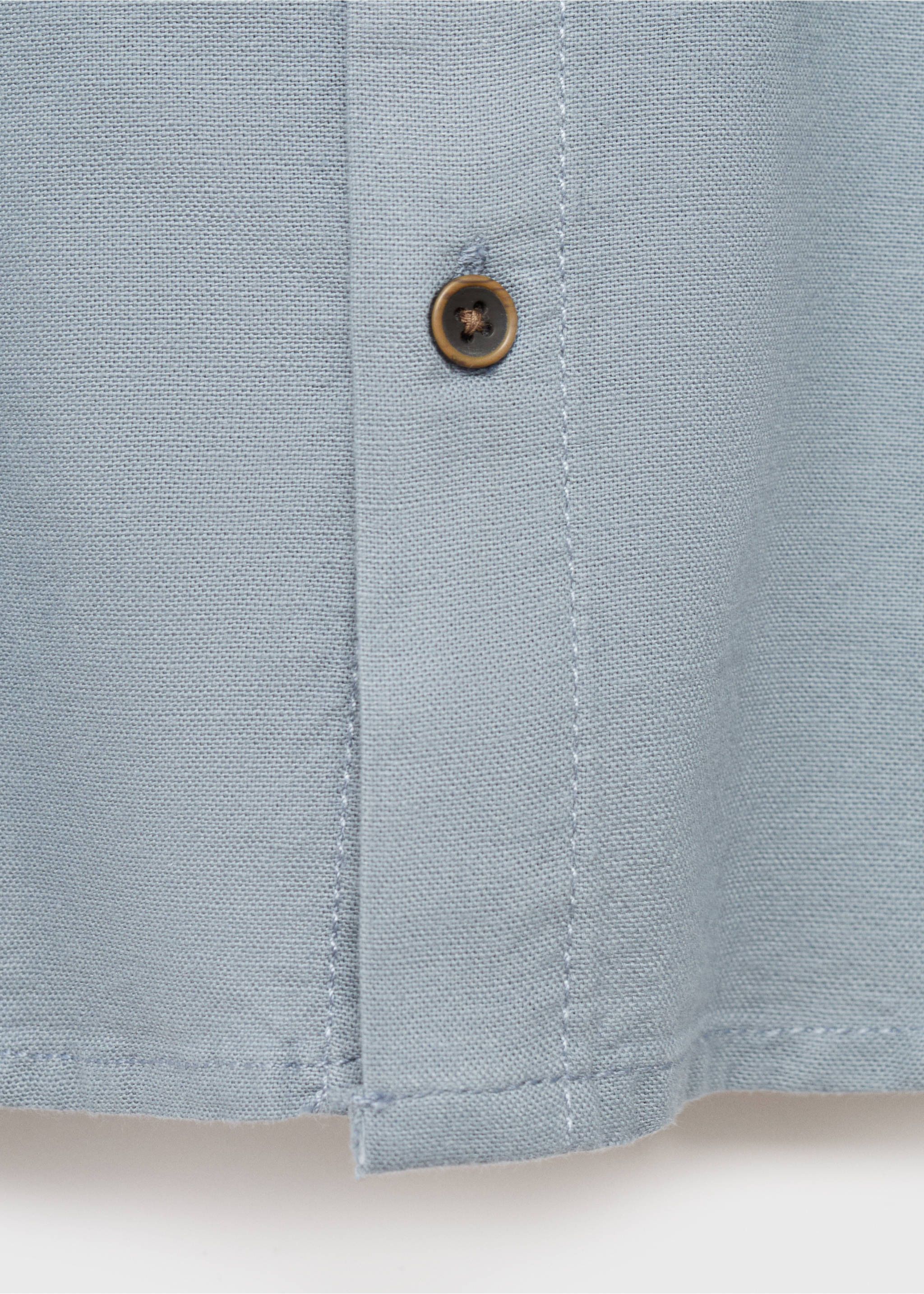 Cotton shirt - Details of the article 0, Turquoise. Ref: 17066732-00.