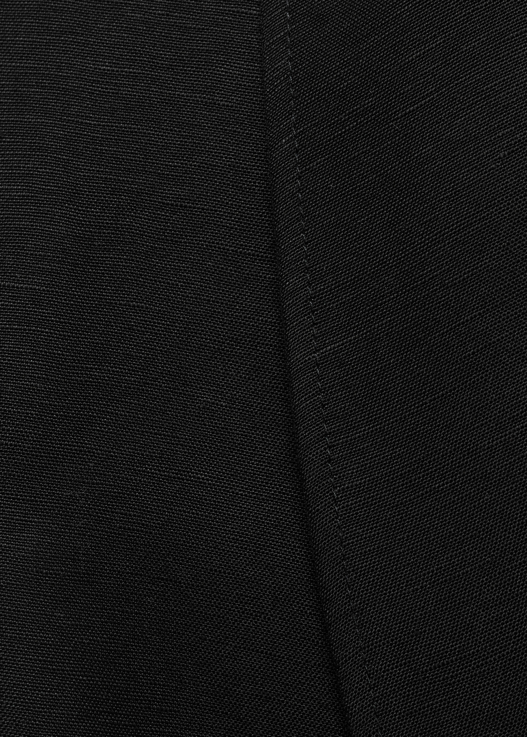 Linen suit vest with belt - Details of the article 0